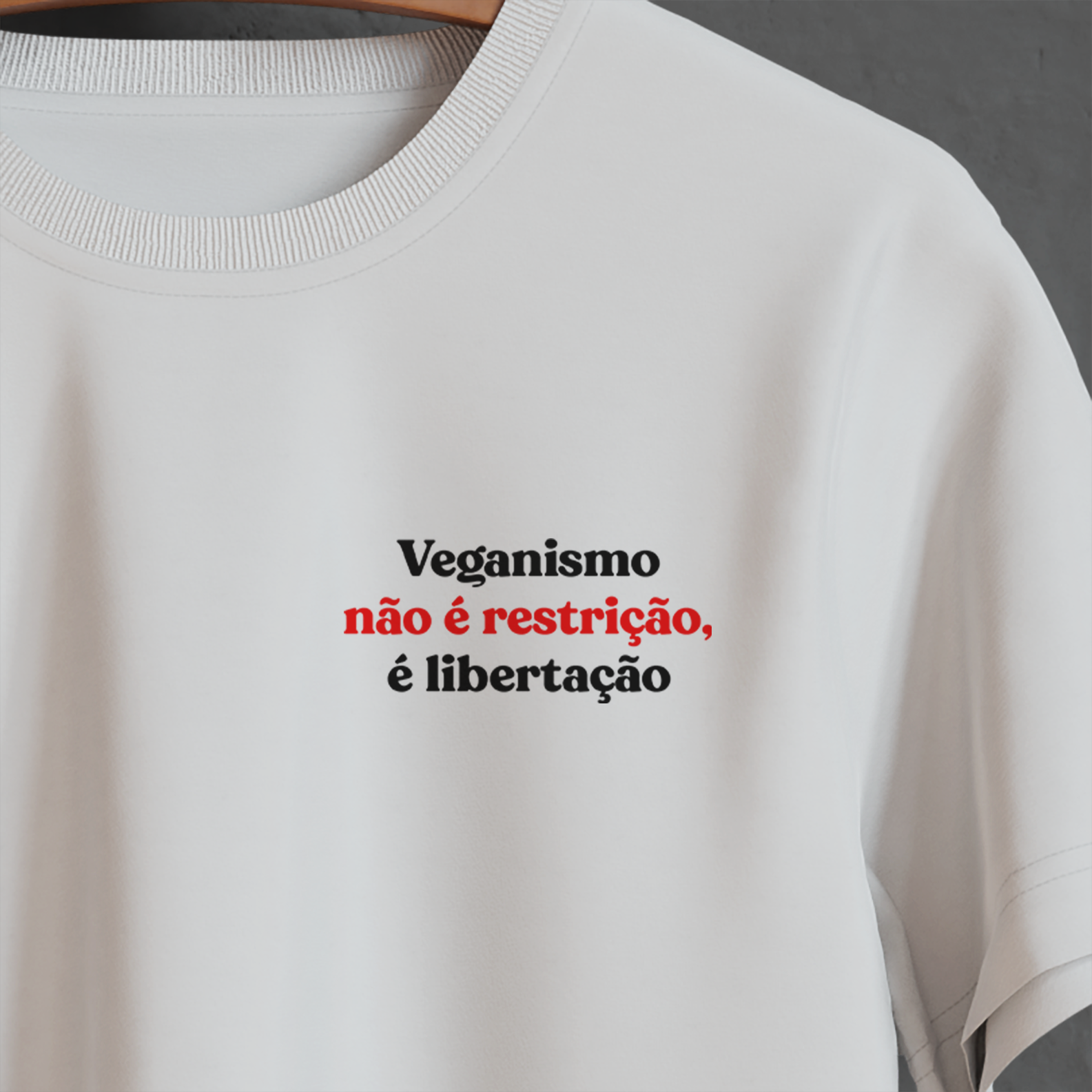 Nome do produto: Veganismo não é restrição, é libertação (Minimal) - Branca