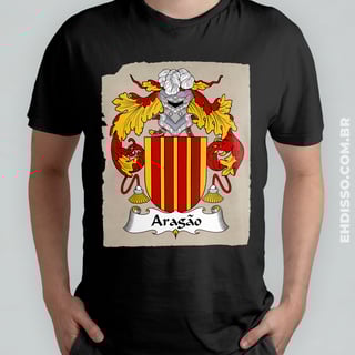 Brasão Família Aragão Origem Historia |  Camisetas dos Sobrenomes
