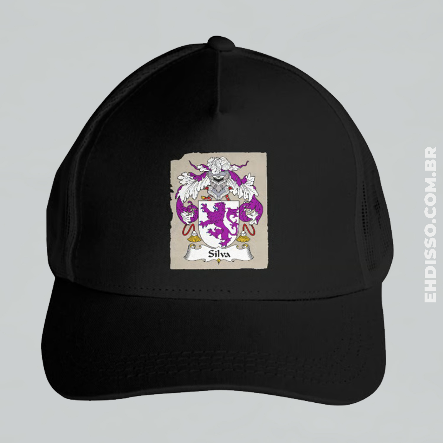 Nome do produto: Brasão Família Silva Origem Historia Boné Sobrenome