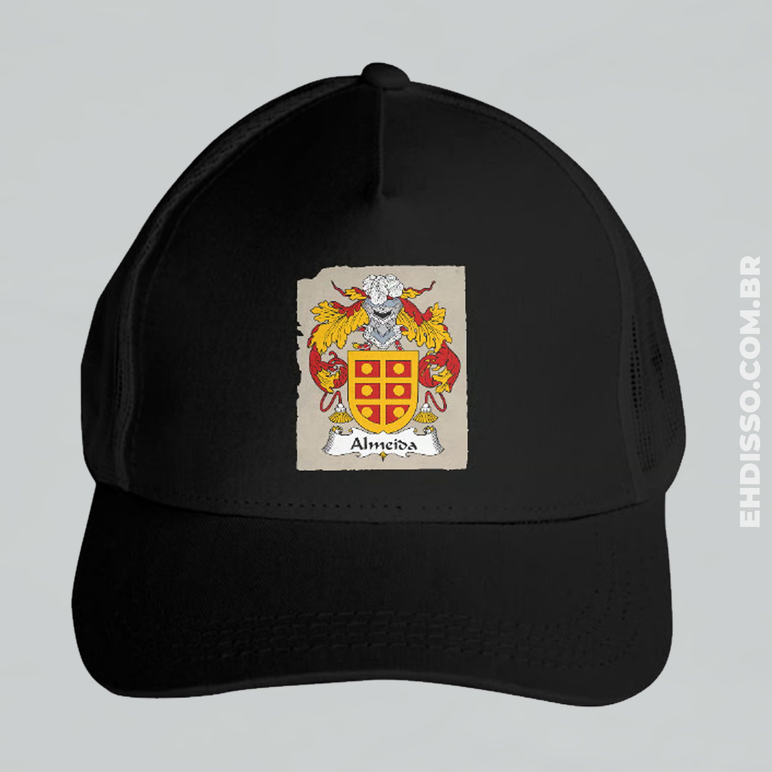 Brasão Família Almeida | Boné Personalizado Sobrenomes