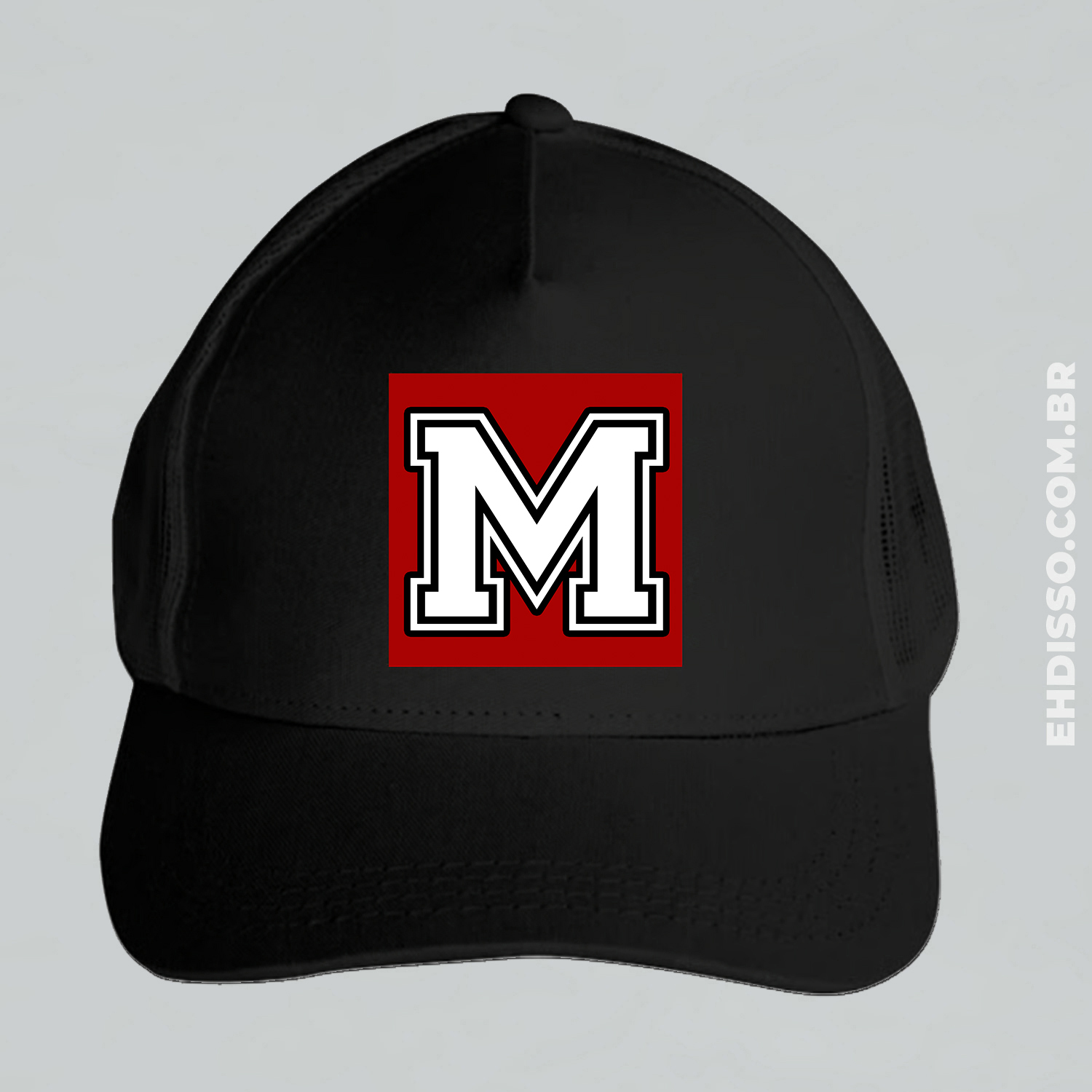 Boné Letra M Inicial Alfabeto | Bonés com Letras Personalizadas