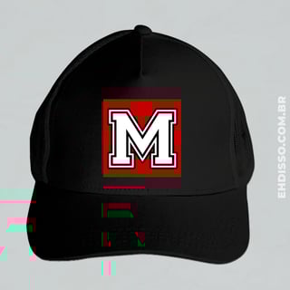 Boné Letra M Inicial Alfabeto | Bonés com Letras Personalizadas