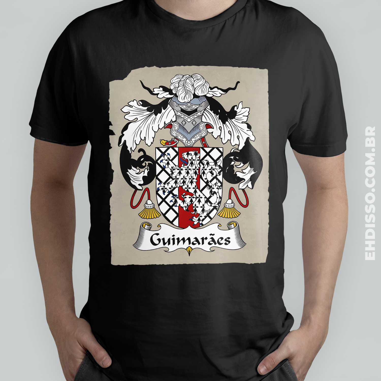 Brasão Família Guimarães Origem Historia Camiseta Sobrenome