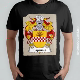 Brasão Família Espínola Origem Historia Camiseta Sobrenome
