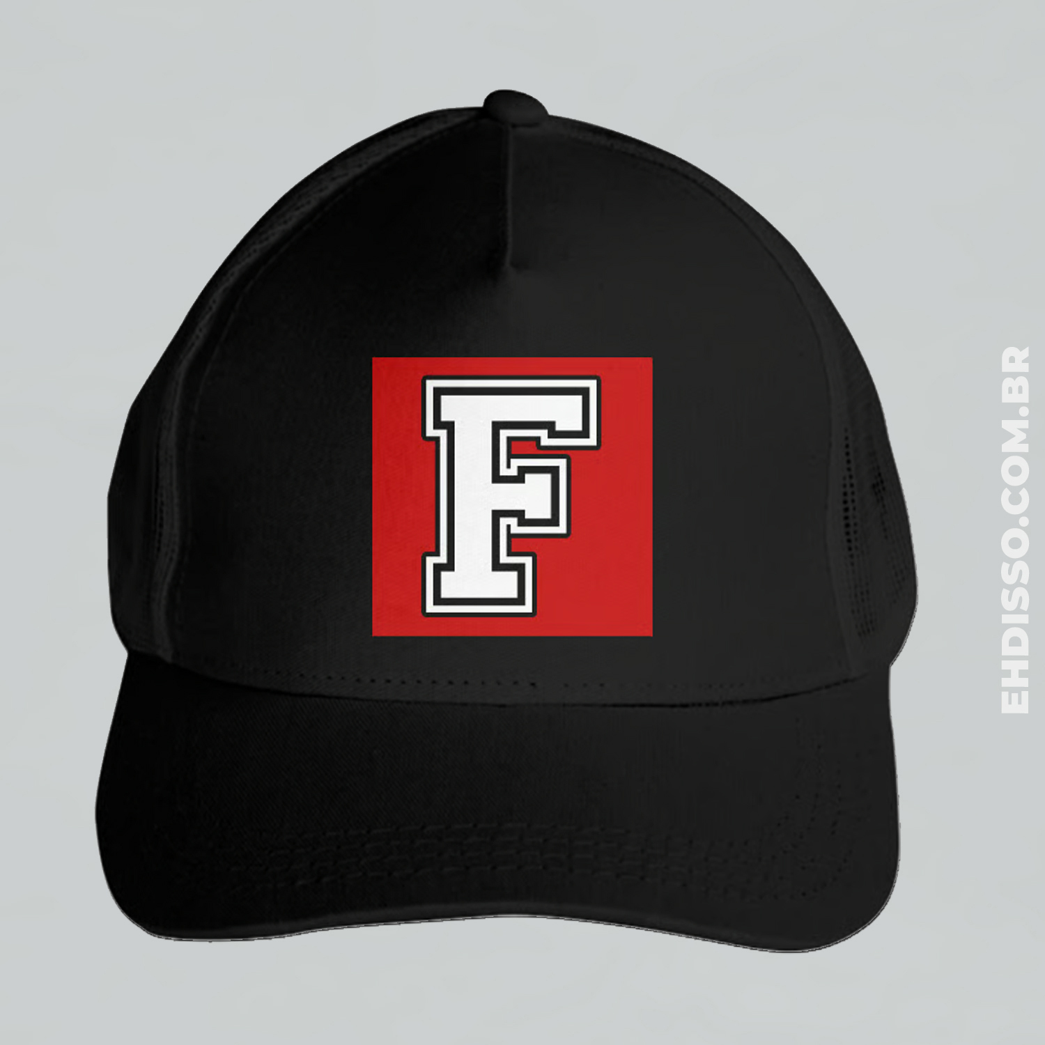 Boné Letra F Alfabeto Inicial Nome Trucker Americano Telinha