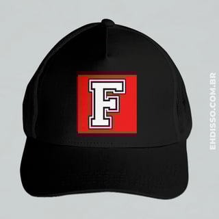 Boné Letra F Alfabeto Inicial Nome Trucker Americano Telinha