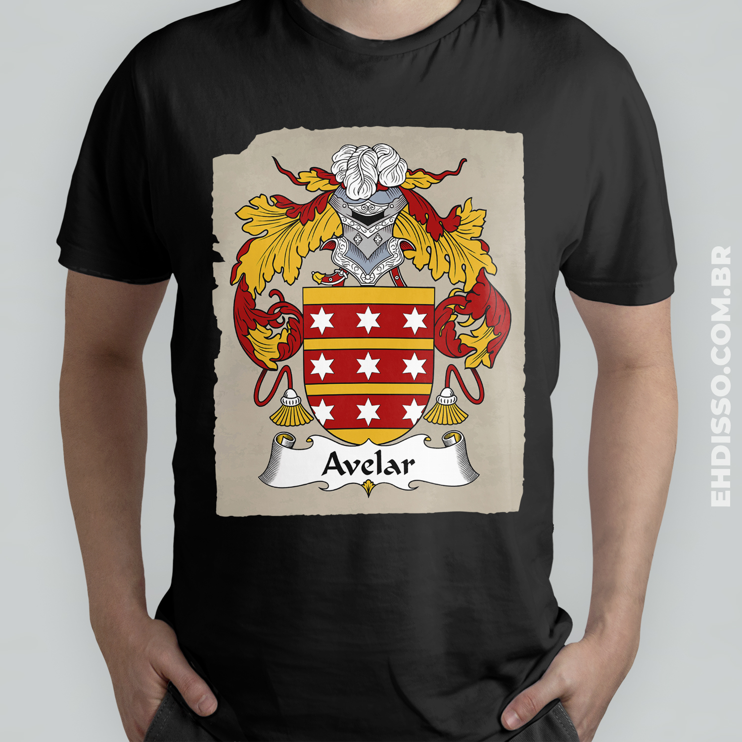 Brasão Família Avelar Origem Historia Camiseta Sobrenome
