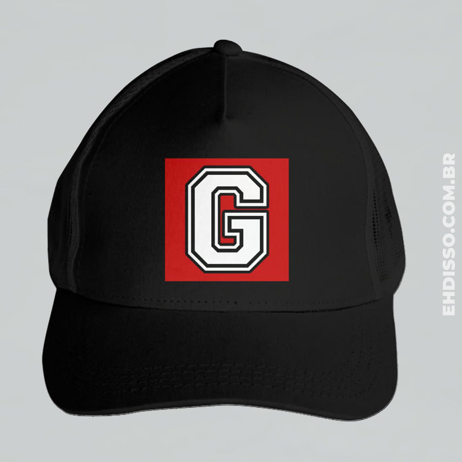 Nome do produto: Boné Letra G Inicial Nome Alfabeto Trucker Telinha