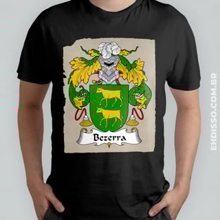 Brasão Família Bezerra Origem Historia | Camiseta Sobrenome