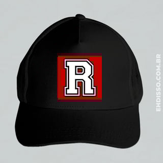 Boné com Letra R | Inicial Nome Alfabeto Trucker Telinha