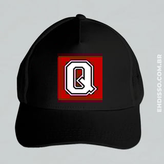 Boné Letra Q Inicial Nome Alfabeto | Boné com Letra