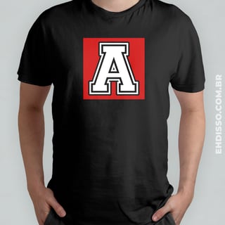 Letra A Alfabeto |  Camiseta com Letra 