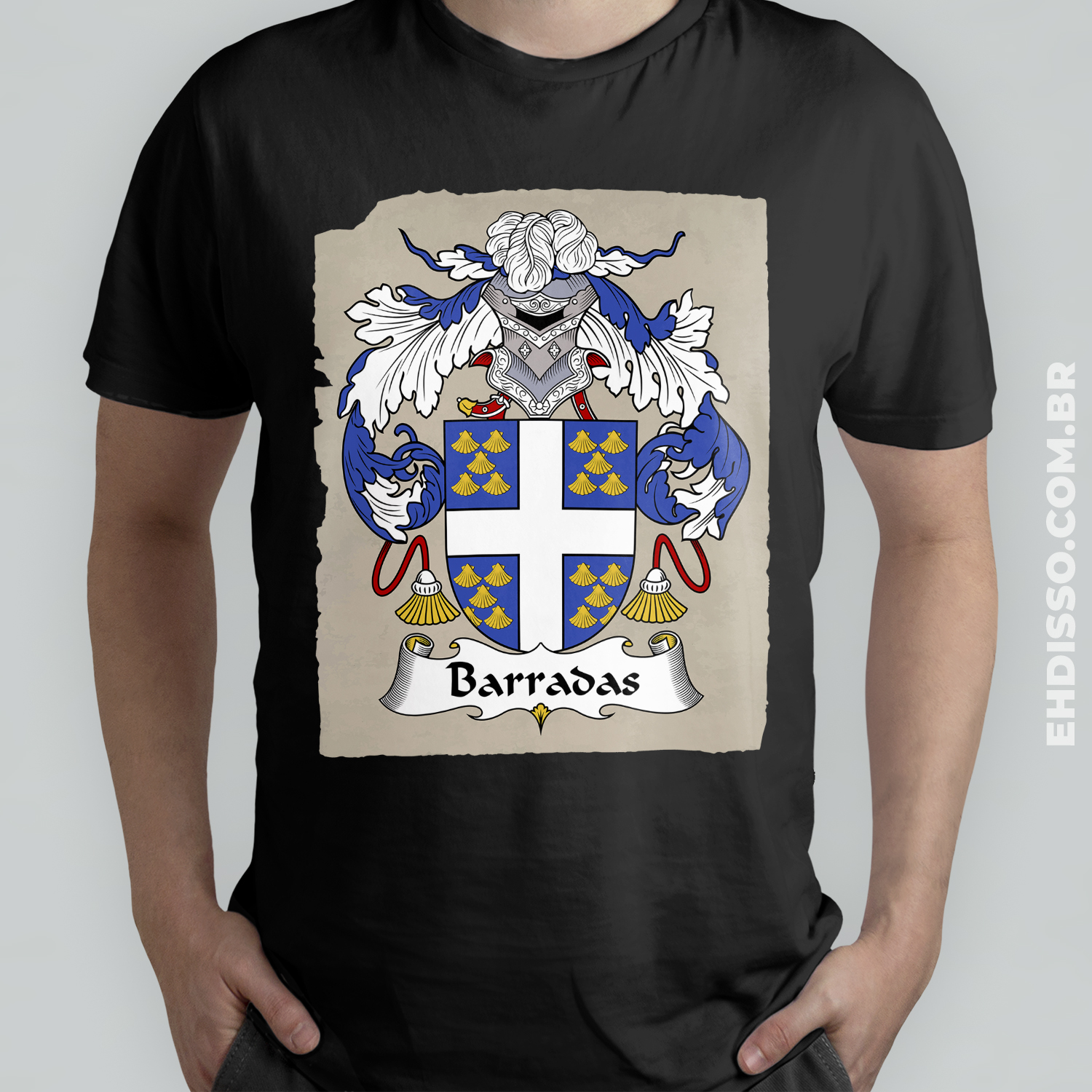 Brasão Família Barradas Origem Historia Camiseta Sobrenome
