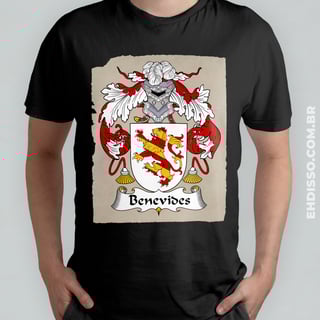 Brasão Família Benevides Origem Historia | Camiseta Sobrenome