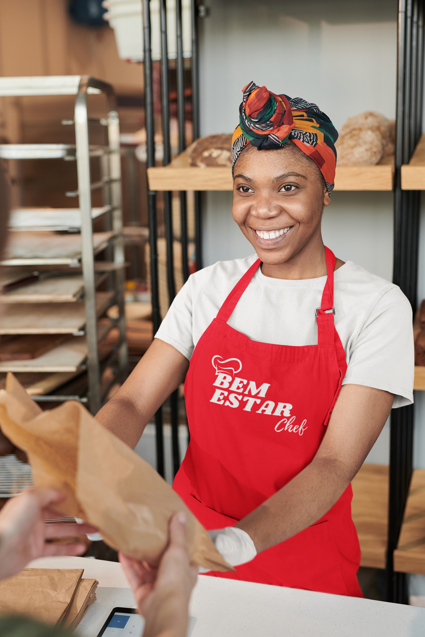 AVENTAL VERMELHO BEM ESTAR