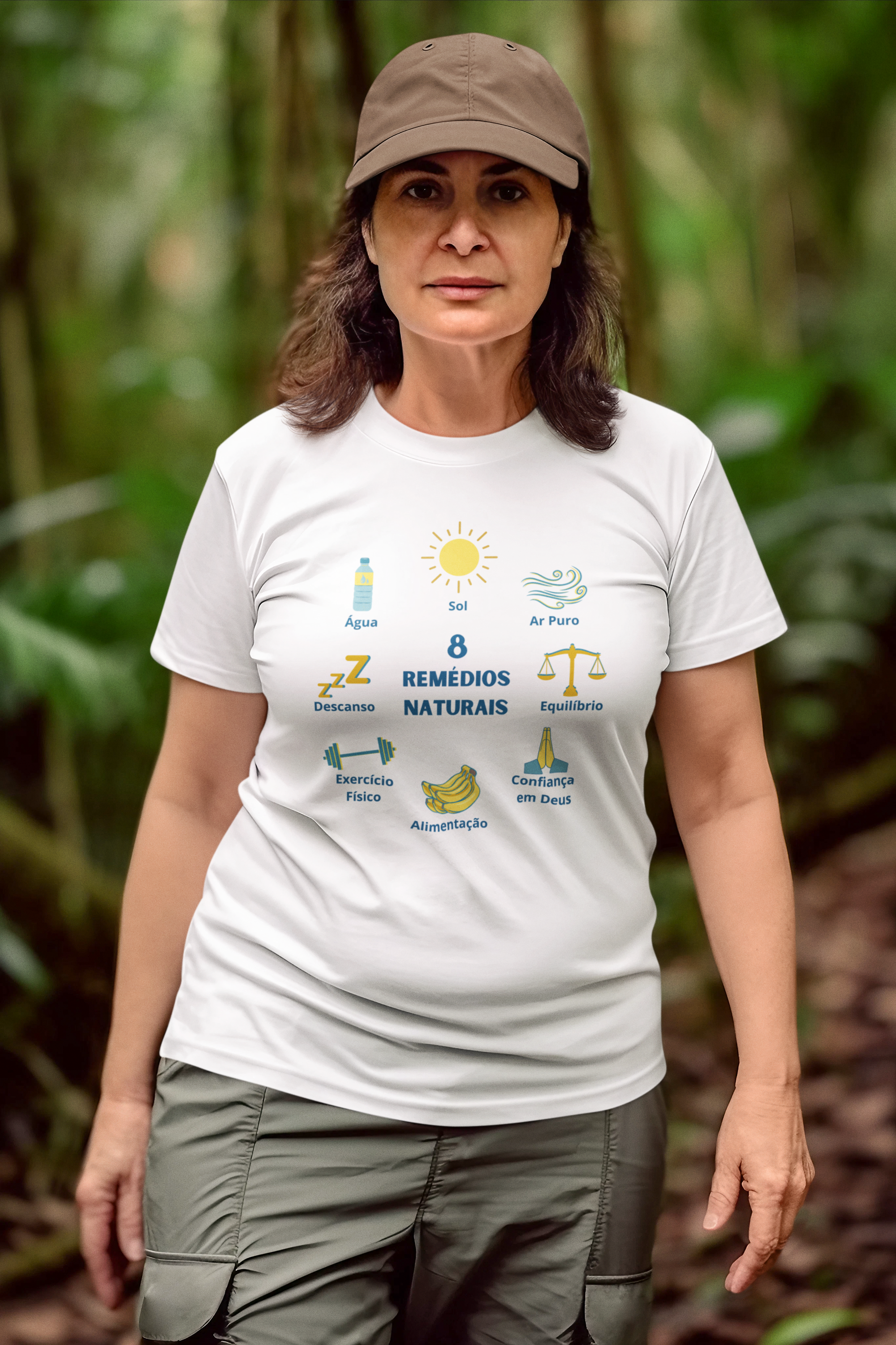 CAMISETA FEMININA SPORT DRY UV 8 REMÉDIOS NATURAIS