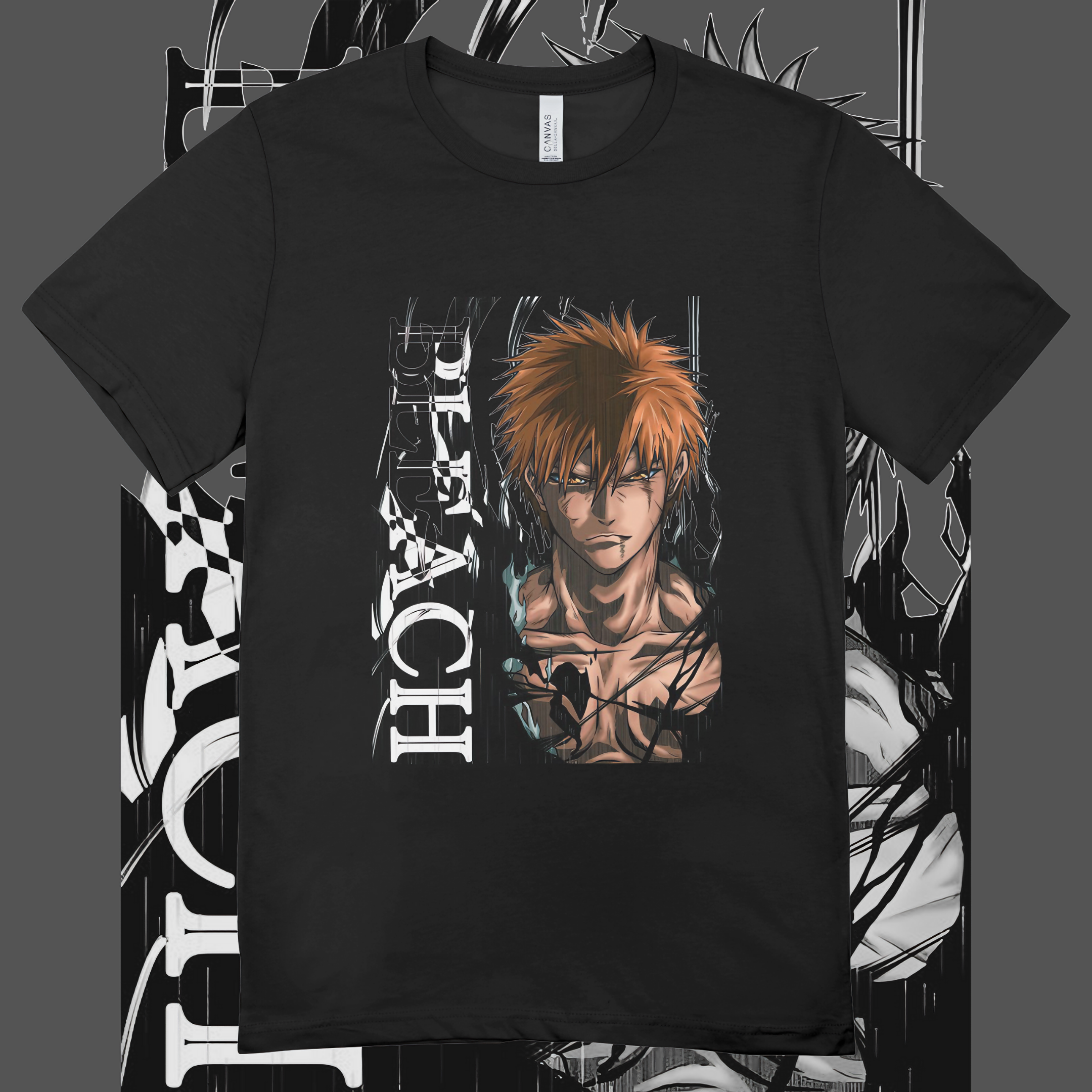 Nome do produto: T-shirt Premium Unissex Bleach Ichigo Kurosaki