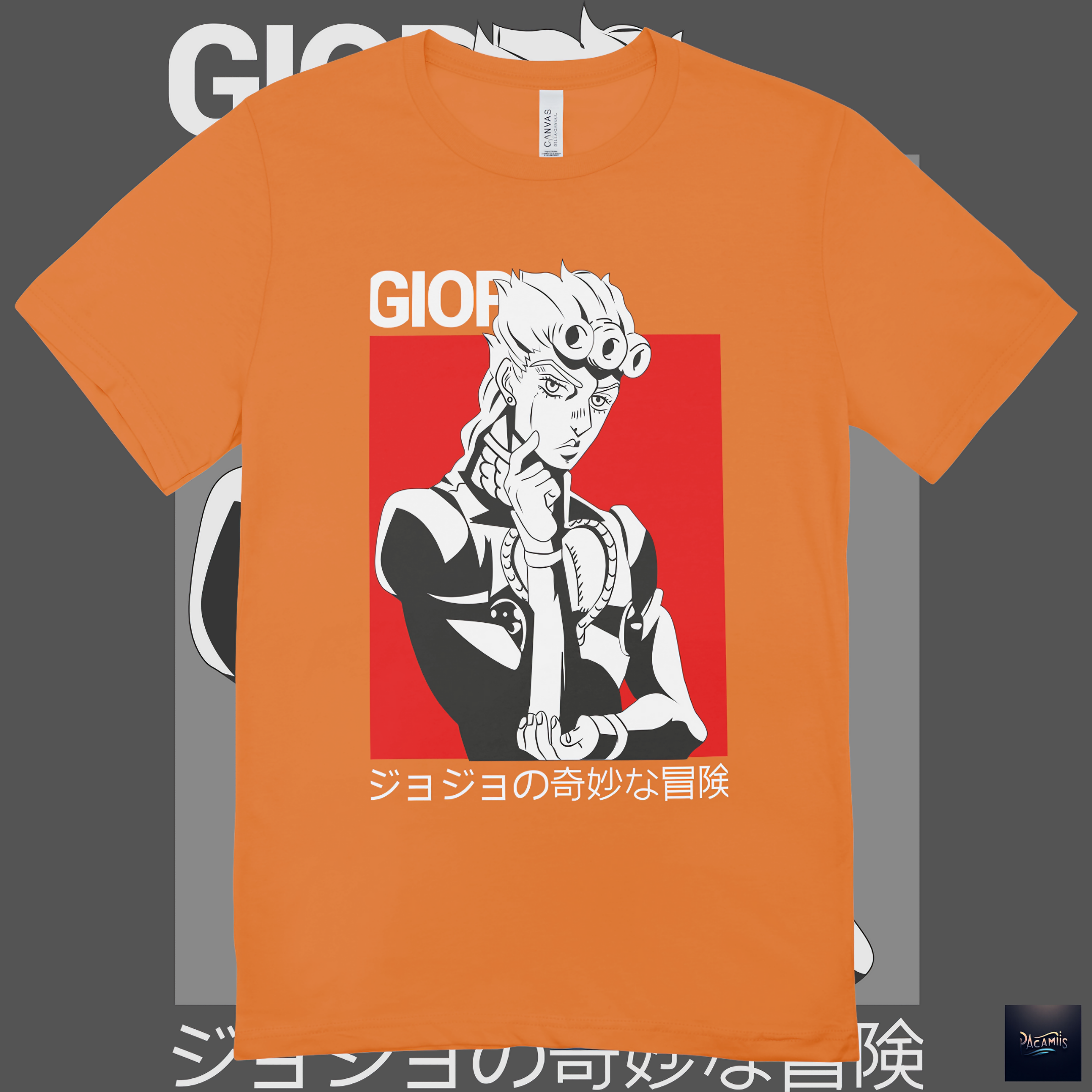 Nome do produto: T-shirt Premium JoJo\'s Bizarre Adventure Giorno Giovanna