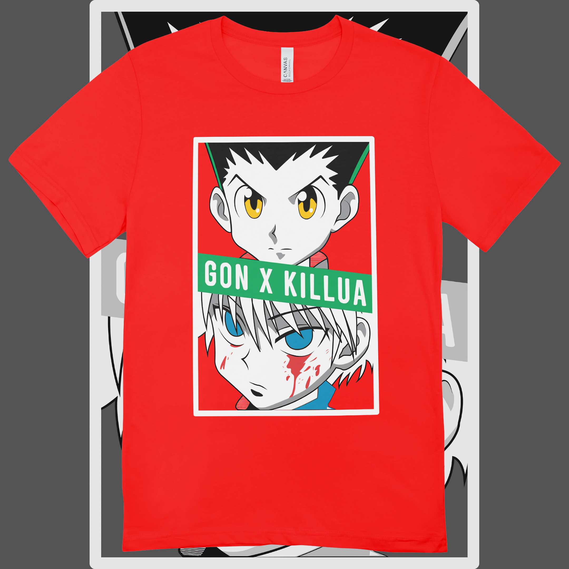 Nome do produto: T-shirt Unissex HunterxHunter Gon x Killua