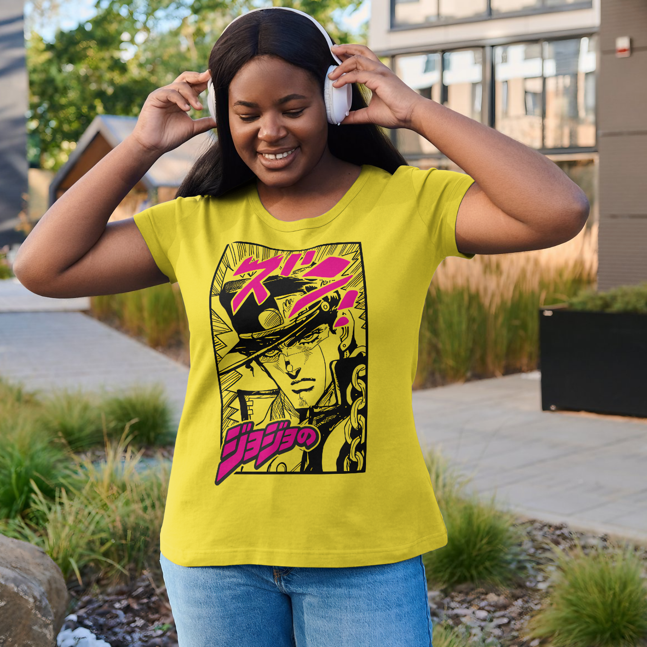 Nome do produto: T-shirt Feminino Premium Jotaro Kujo