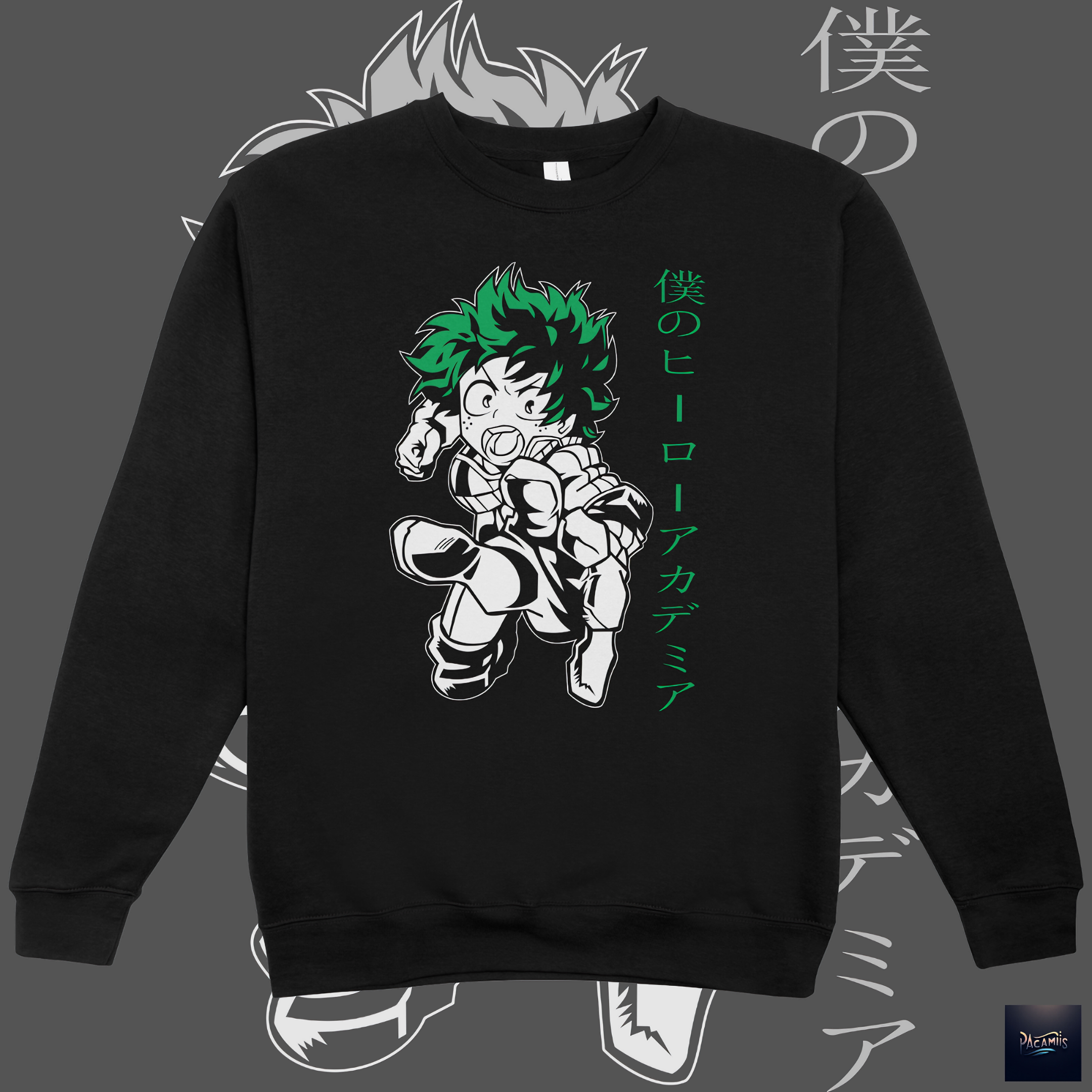 Nome do produto: Moletom Fechado My hero Izuku Midoriya