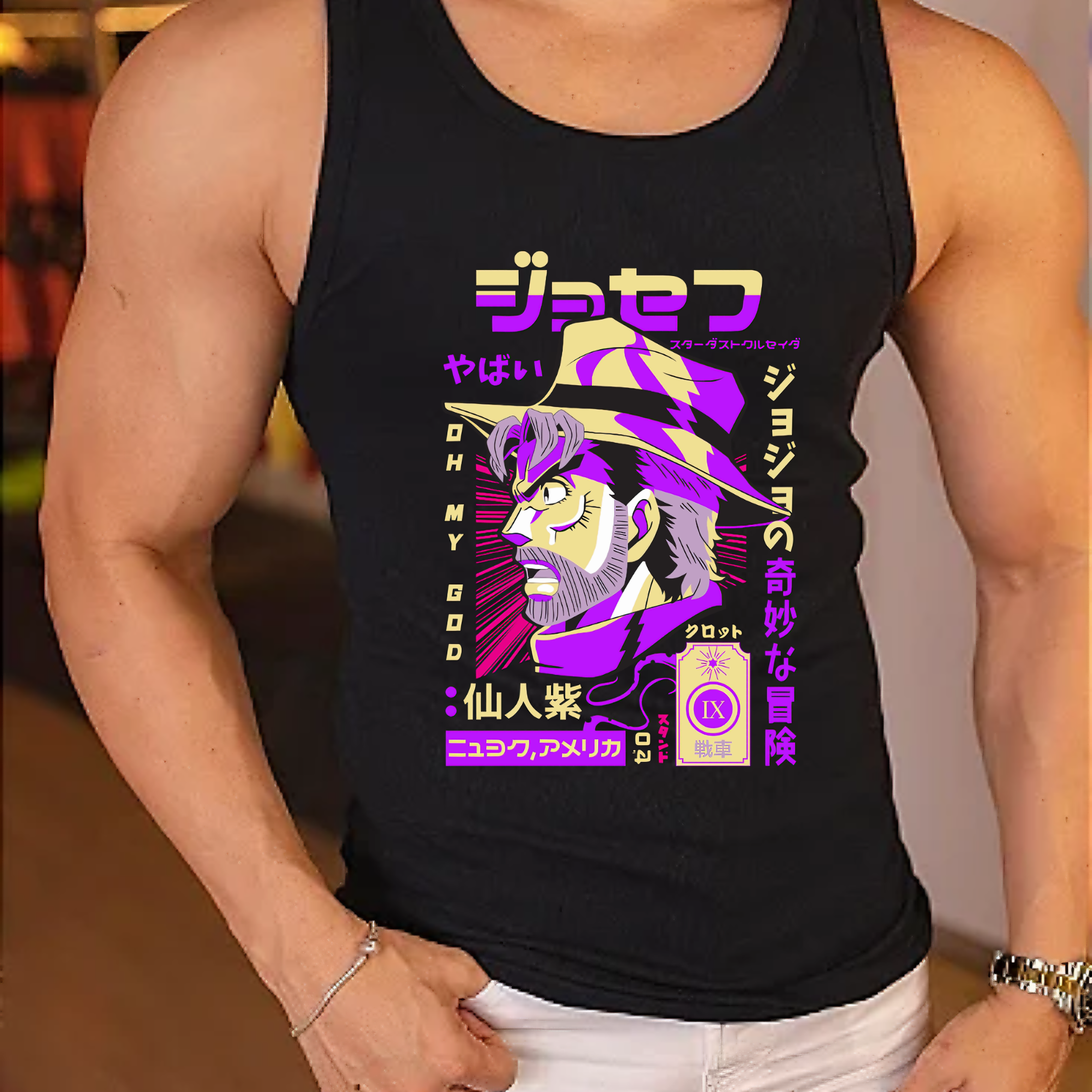 Nome do produto: Gym JoJo’s Bizarre Adventure Joseph Joestar