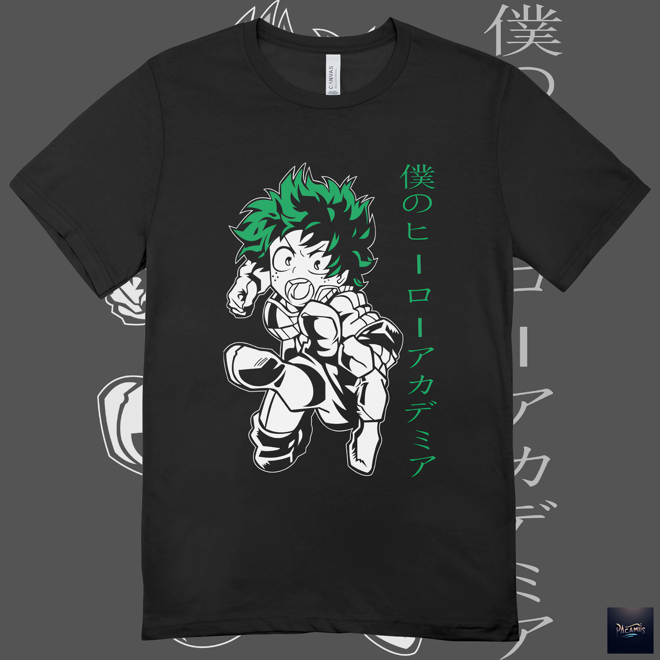 Nome do produto: T-shirt Premium My Hero Izuku Midoriya