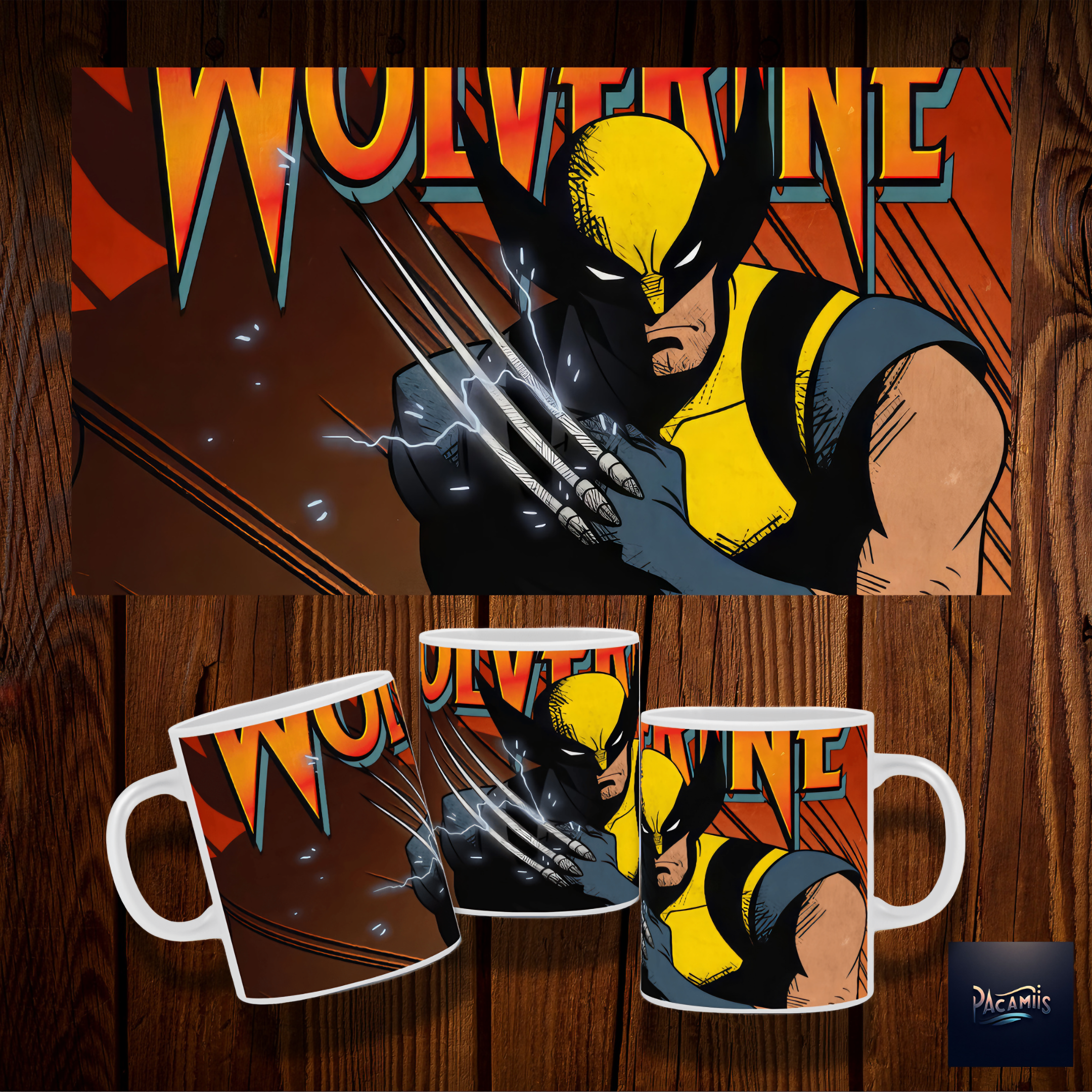 Nome do produto: Caneca X-men Wolverine
