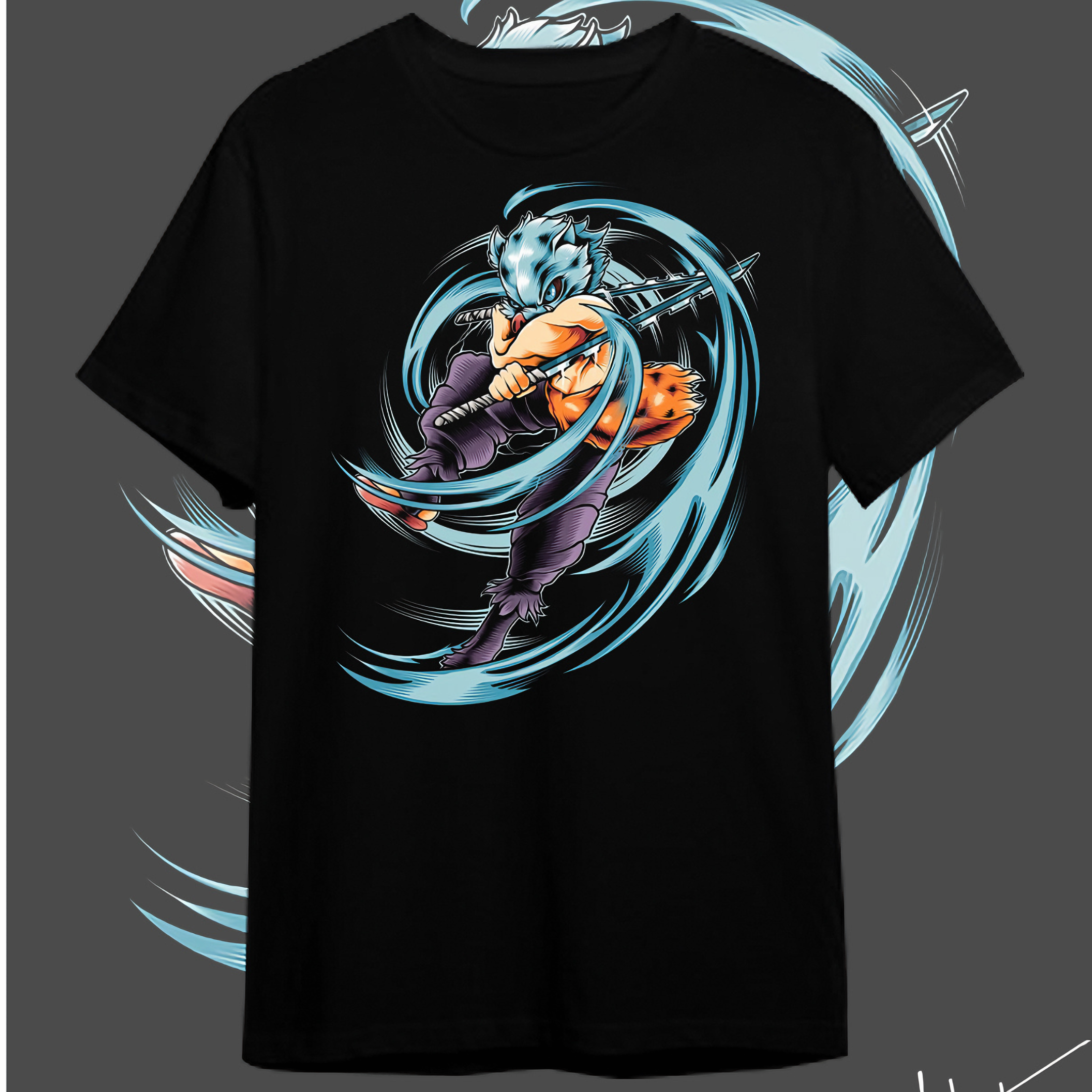 Nome do produto: T-shirt Premium Demon Slayer Inosuke Hashibira II