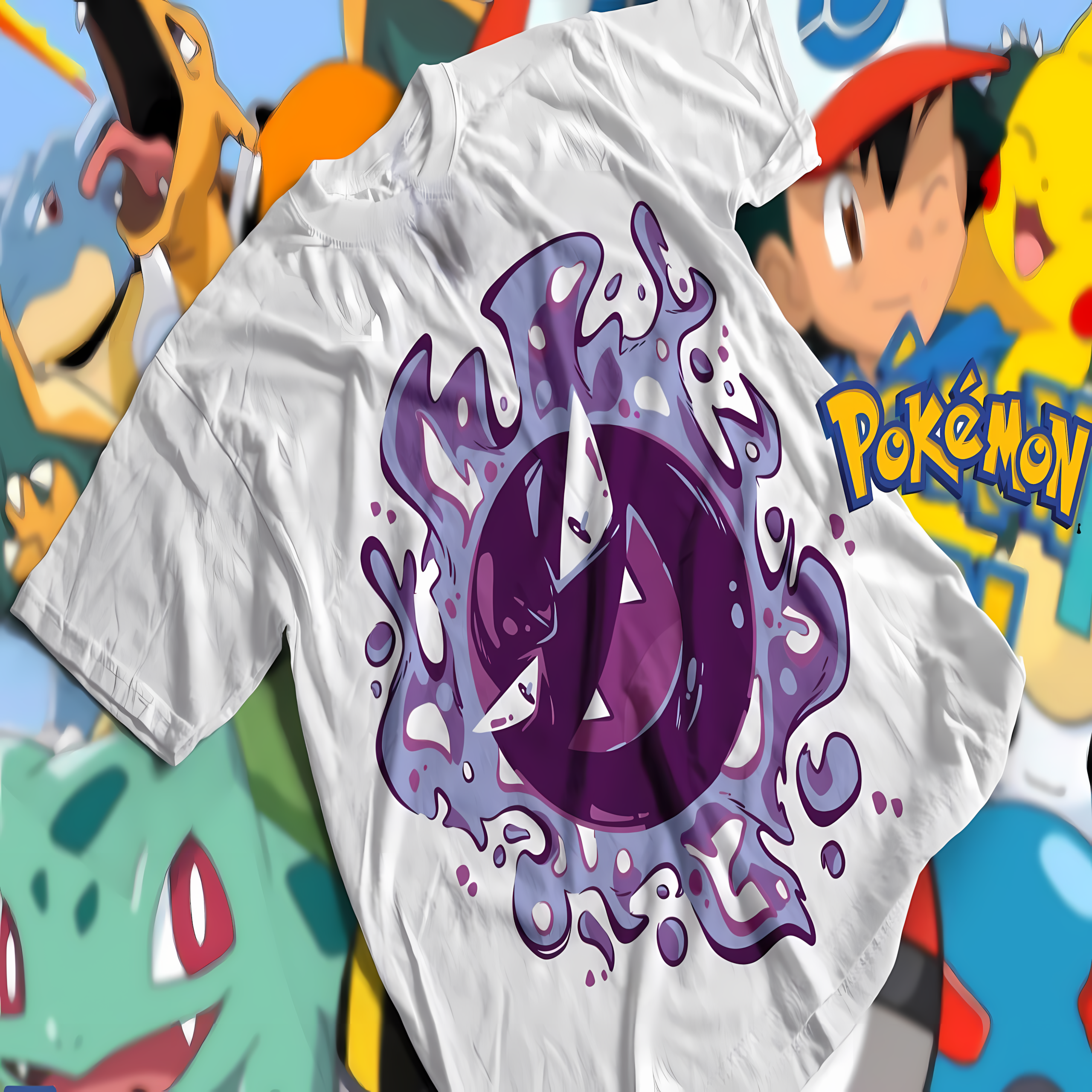 Nome do produto: T-shirt Premium Unissex Pokémon Gastly