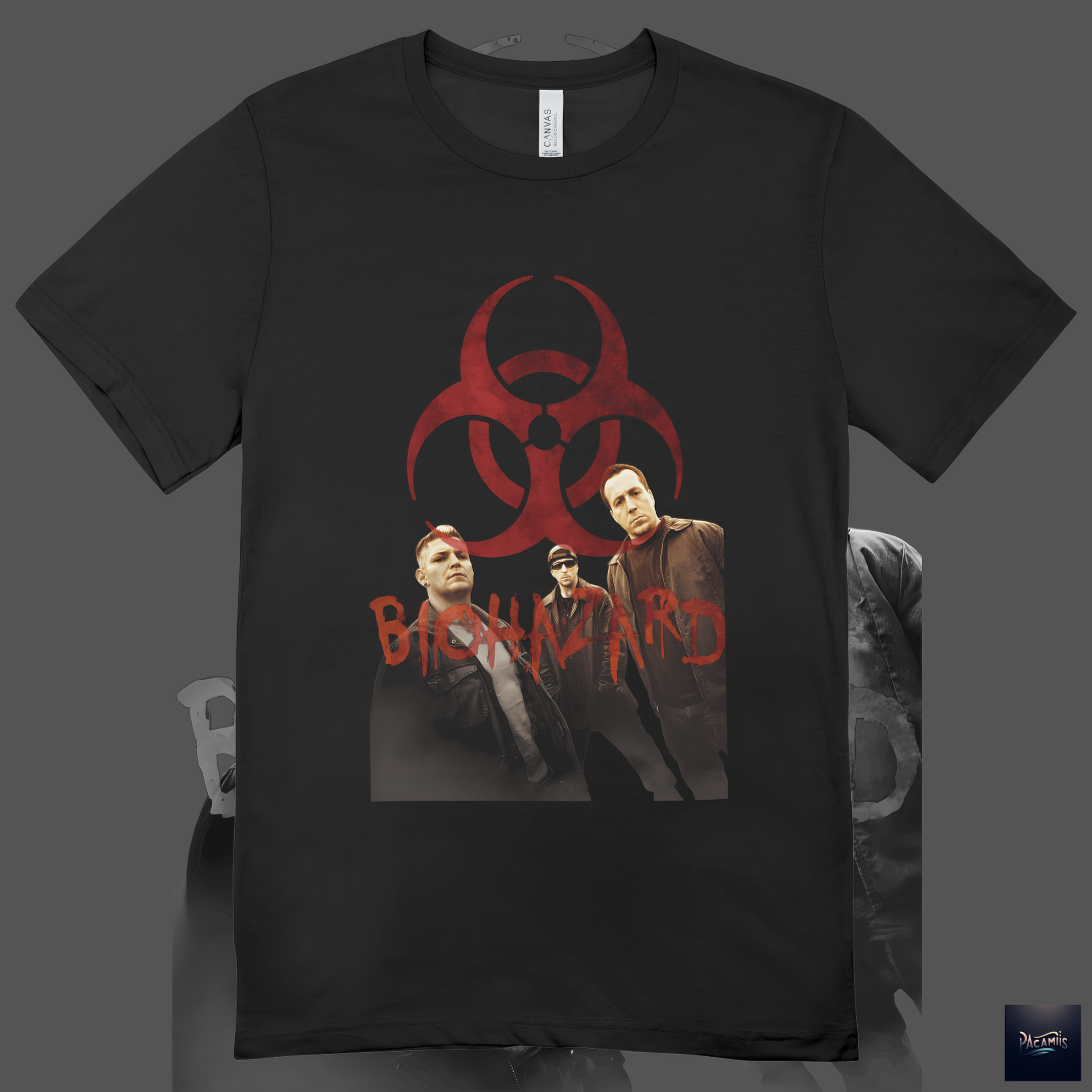 Nome do produto: T-shirt Unissex BIOHAZARD band