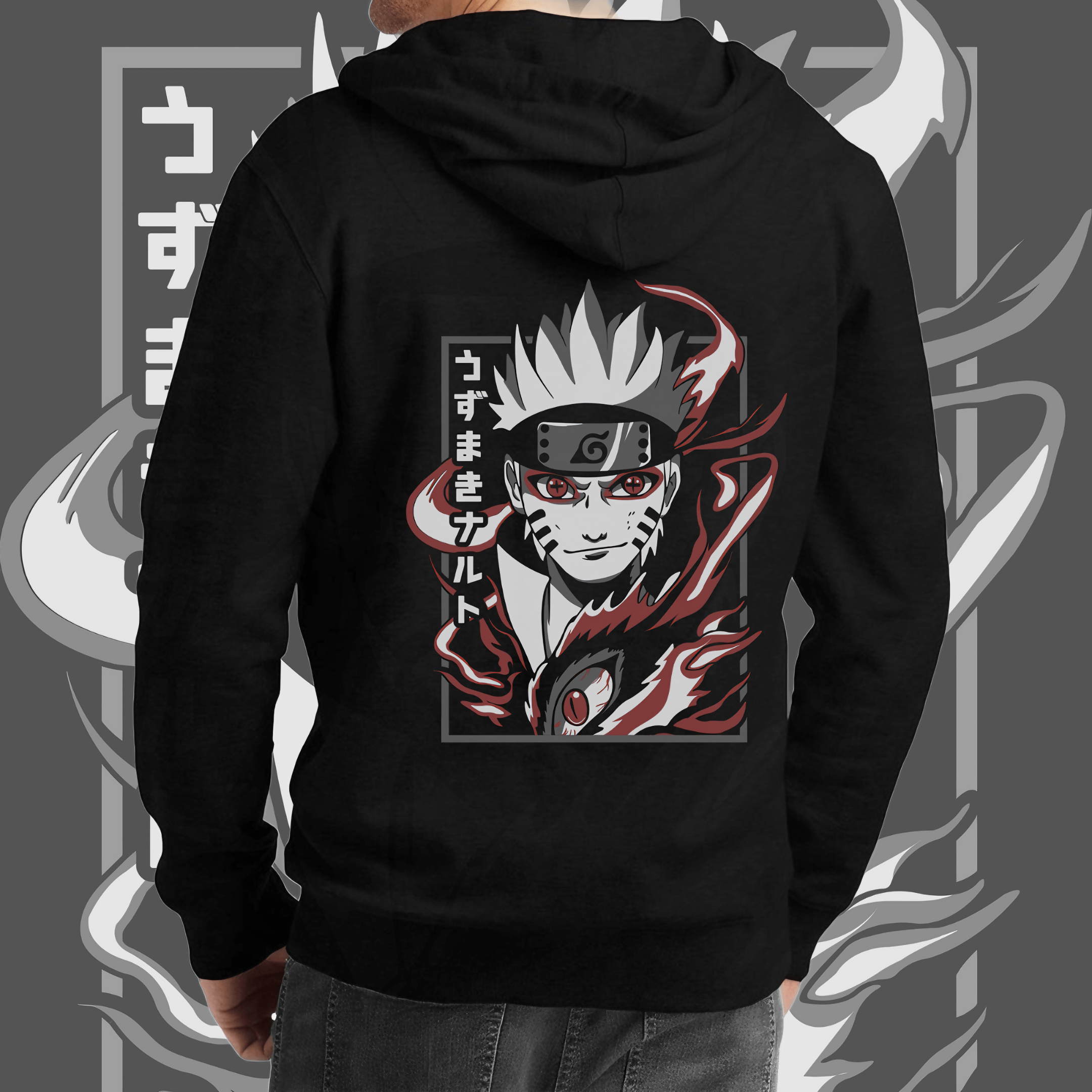 Nome do produto: Moletom Zíper Naruto Uzumaki