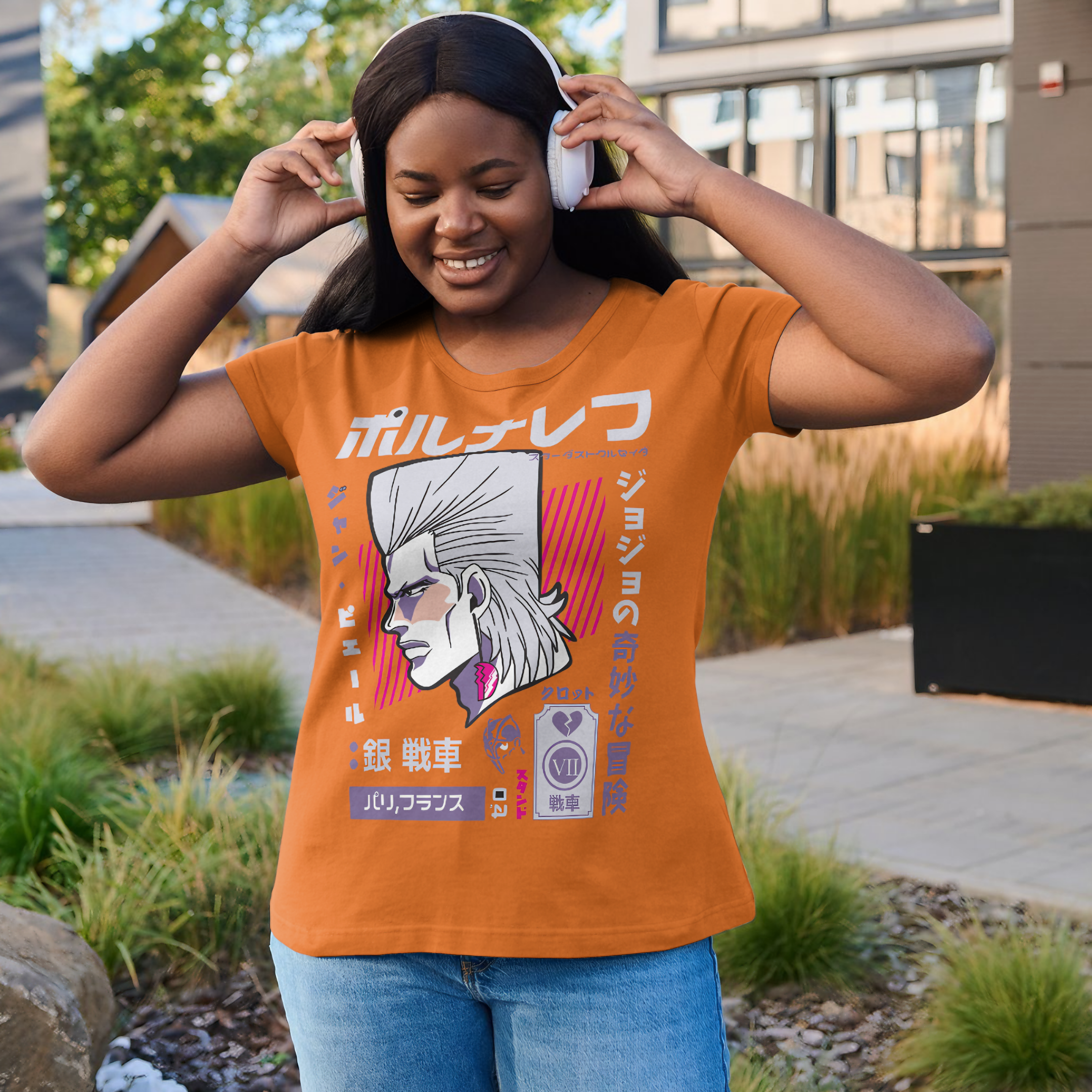 Nome do produto: T-shirt Feminino JoJo\'s Jean Pierre Polnareff