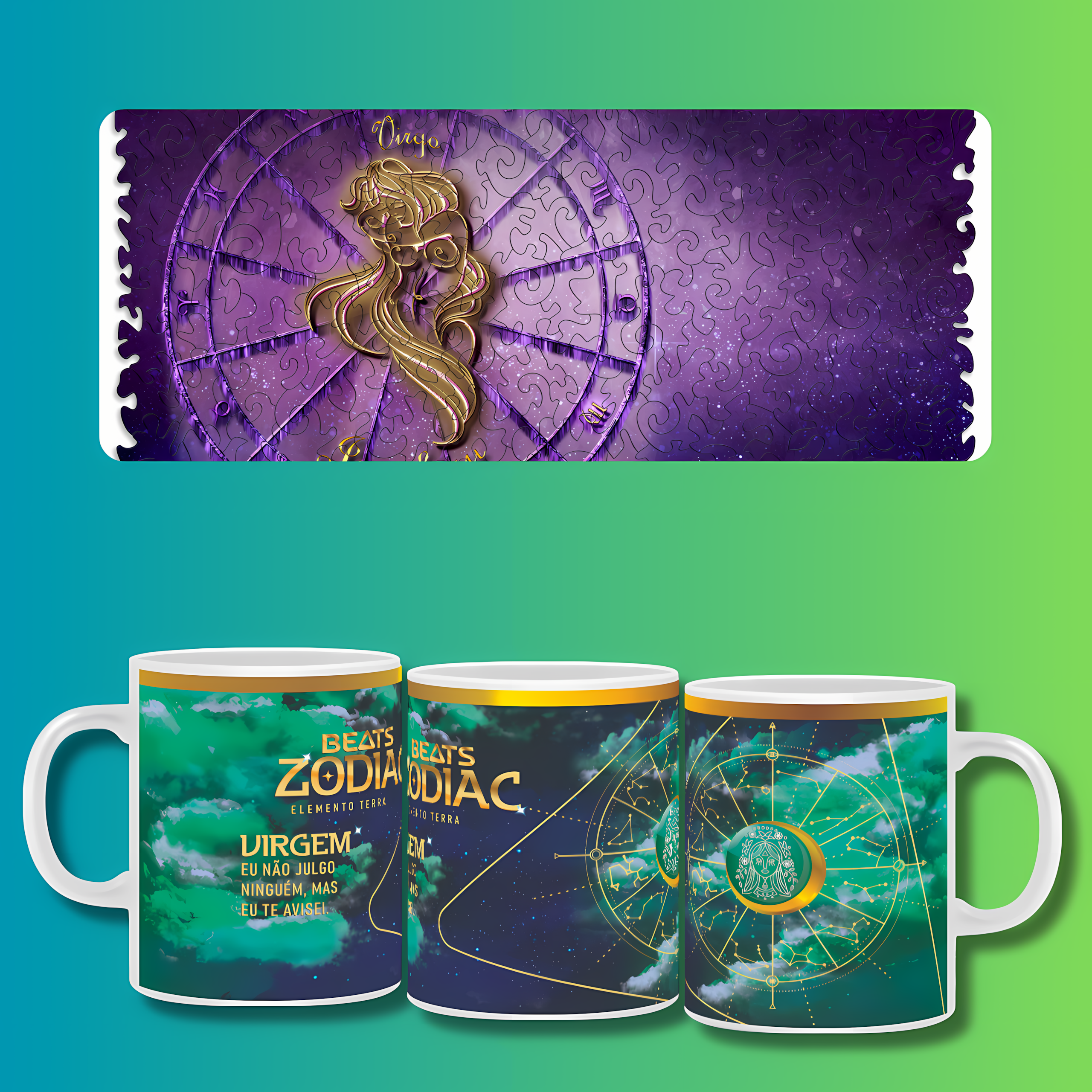 Nome do produto: Canecas do Zodíaco - Virgem