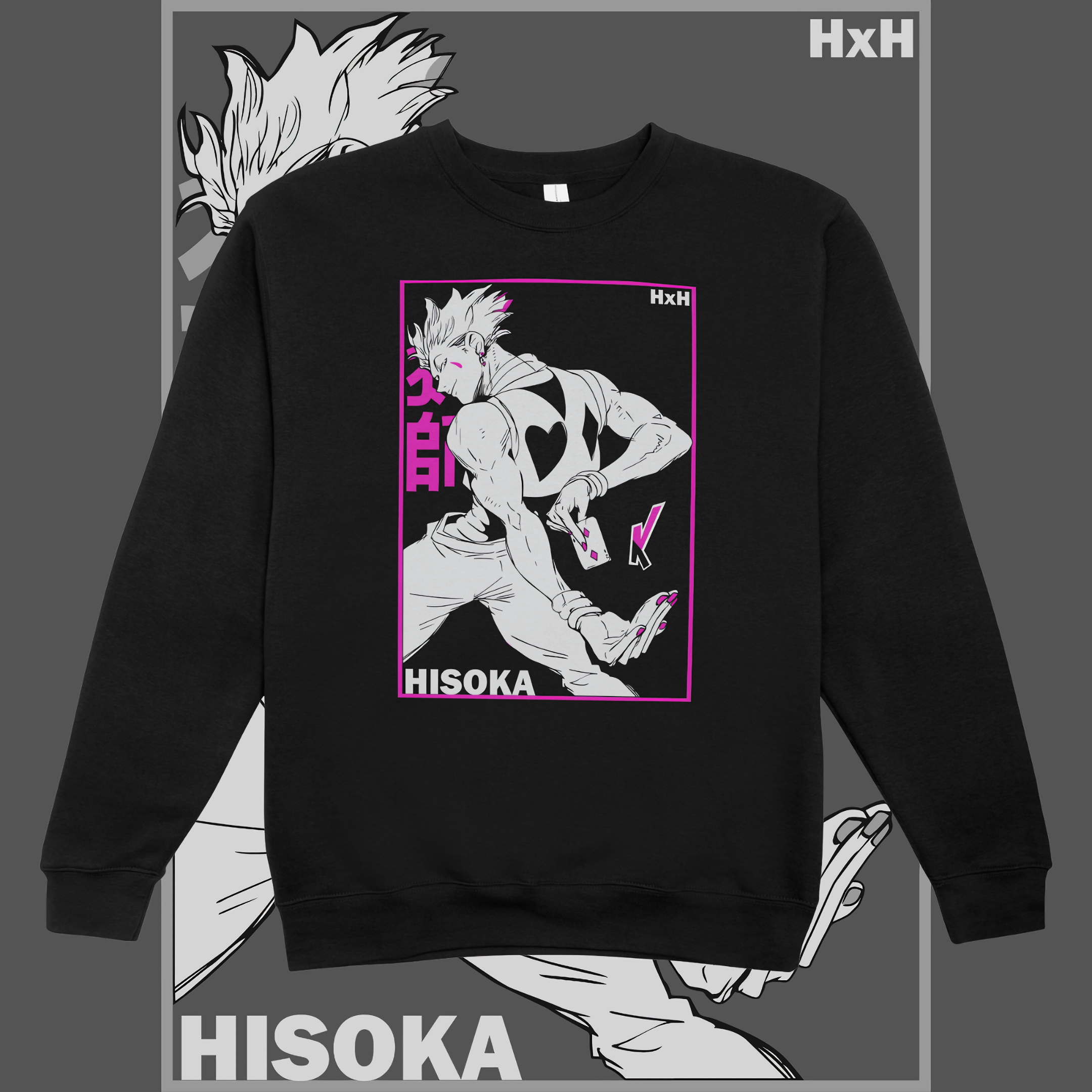 Nome do produto: Moletom Fechado HxH Hisoka