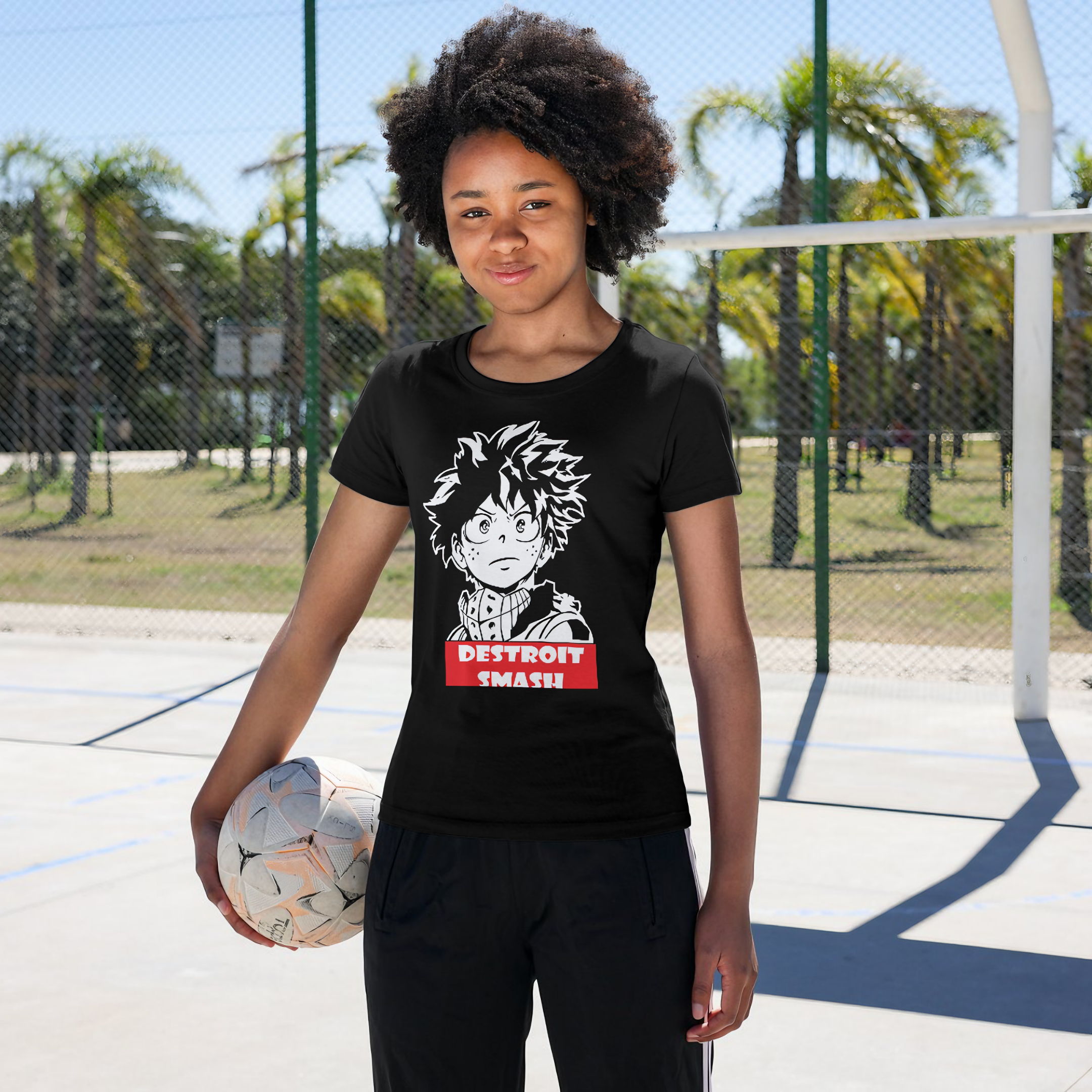 Nome do produto: T-shirt Feminino My Hero Destroit Smash