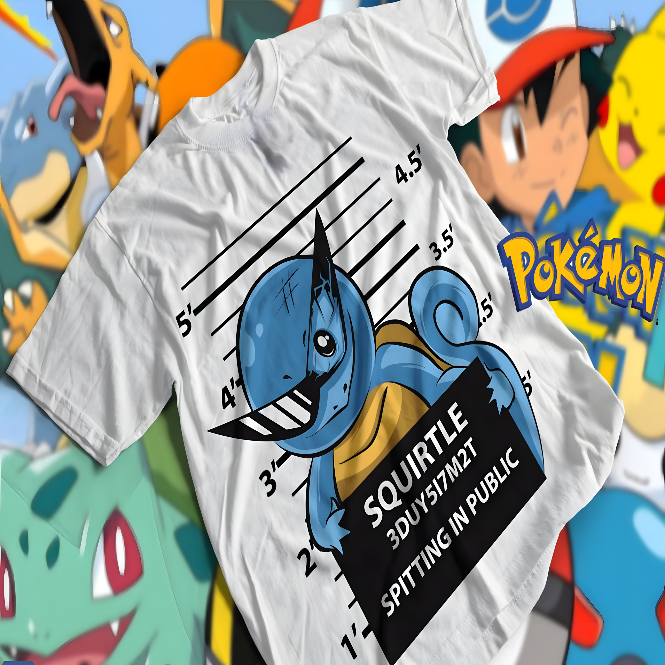 Nome do produto: T-shirt Premium Unissex Pokémon Squirtle