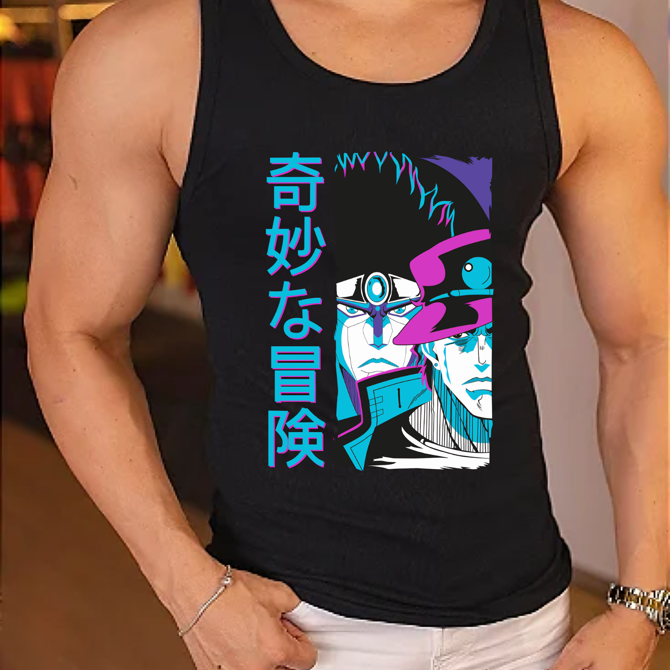 Nome do produto: Gym JoJo\'s Bizarre Adventure Joseph Joestar