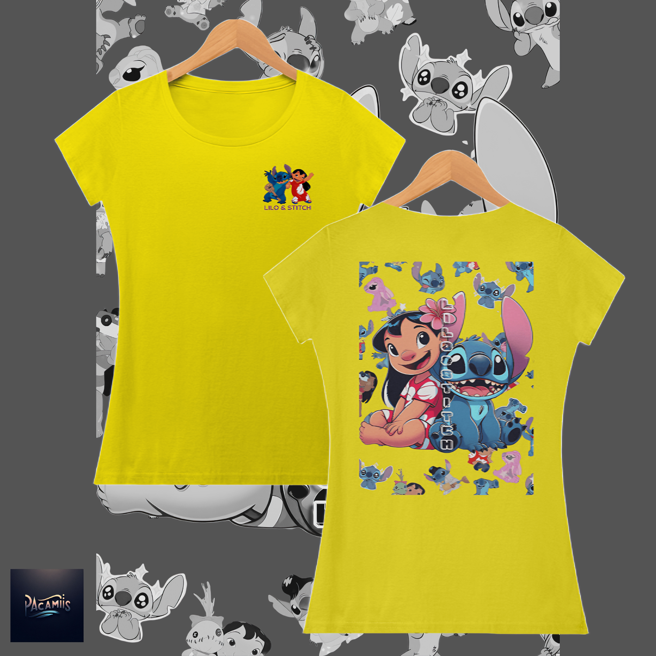 Nome do produto: T-shirt Feminina Lilo e Stitch