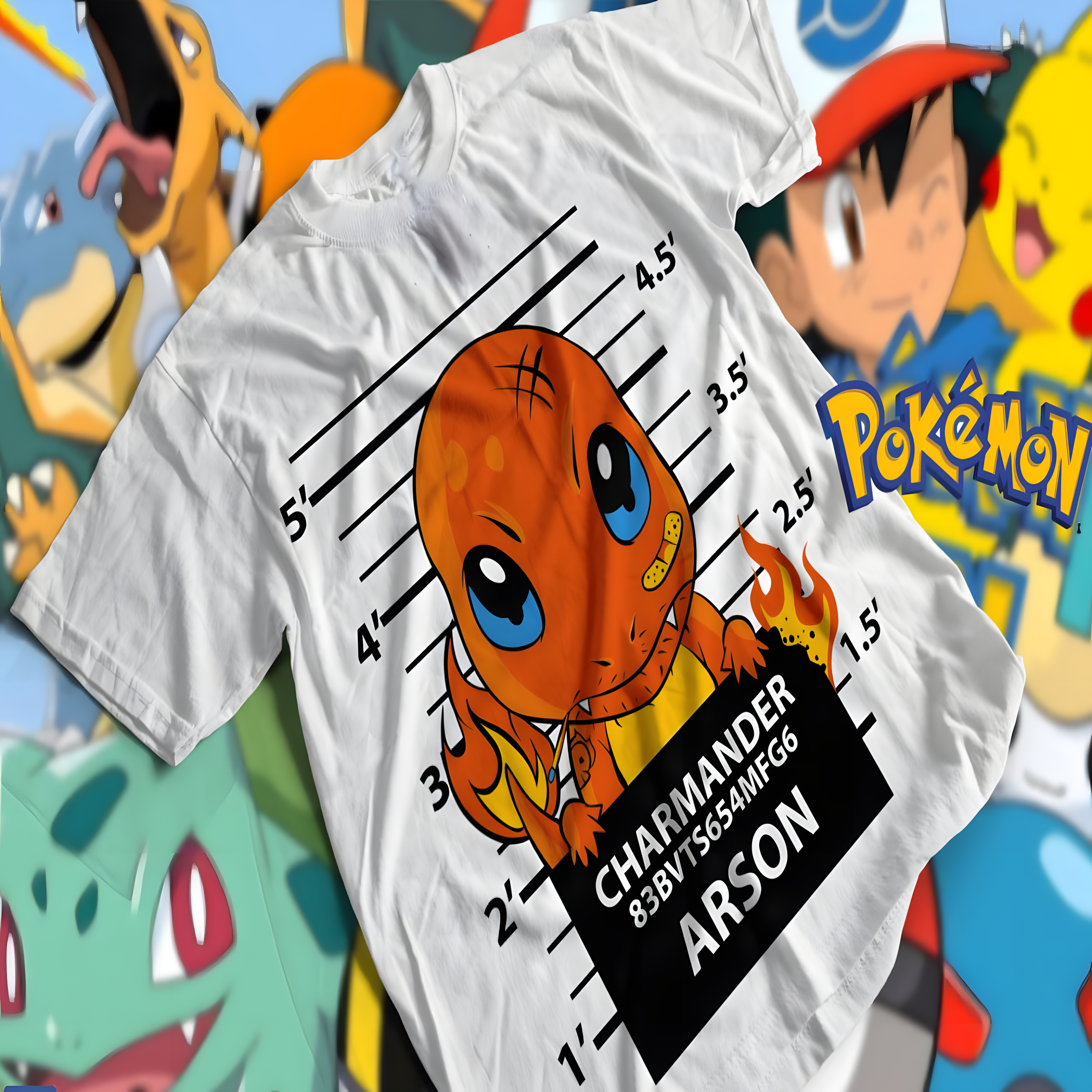 Nome do produto: T-shirt Premium Unissex Polémon Charmander