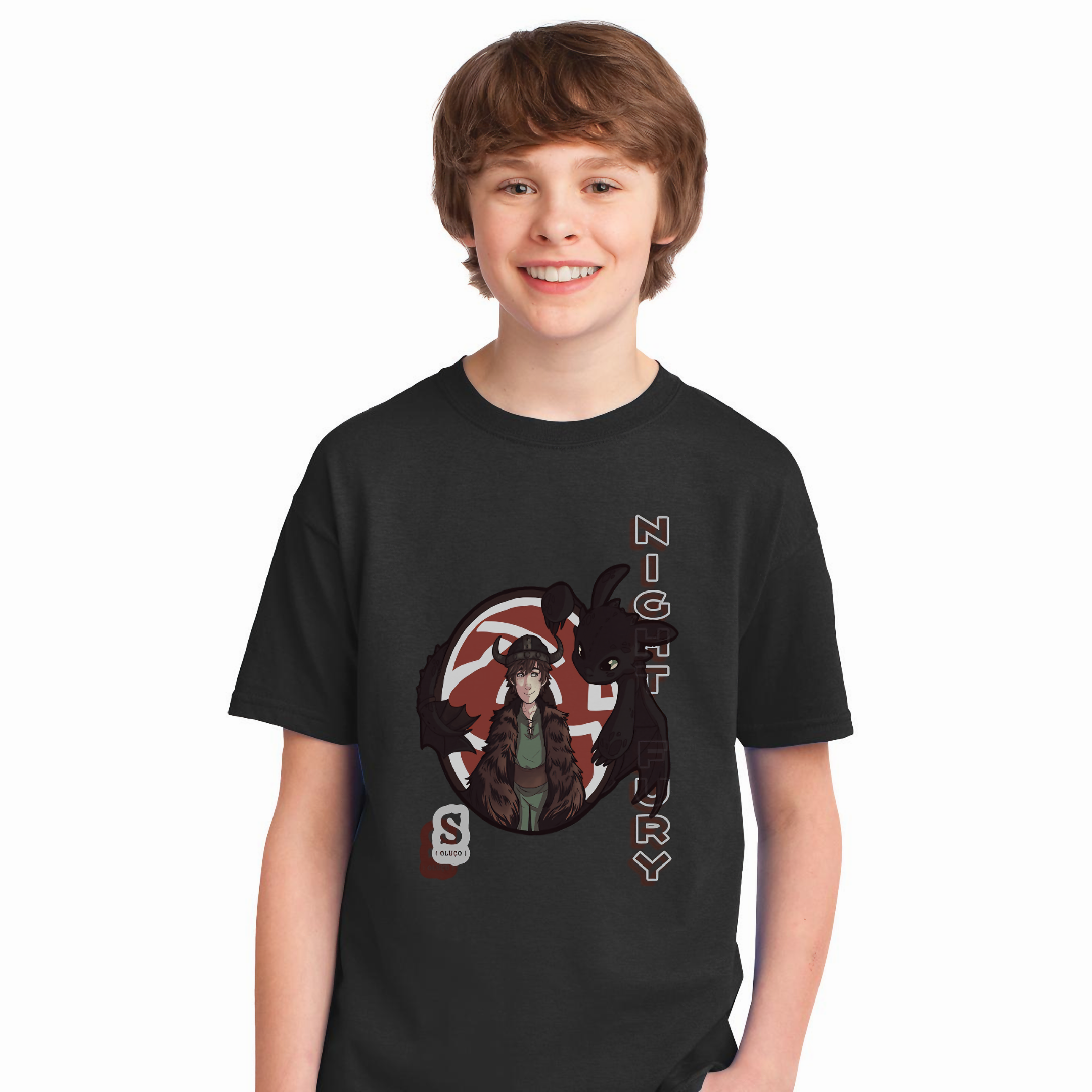 Nome do produto: T-shirt Infantil Banguela e Soluço