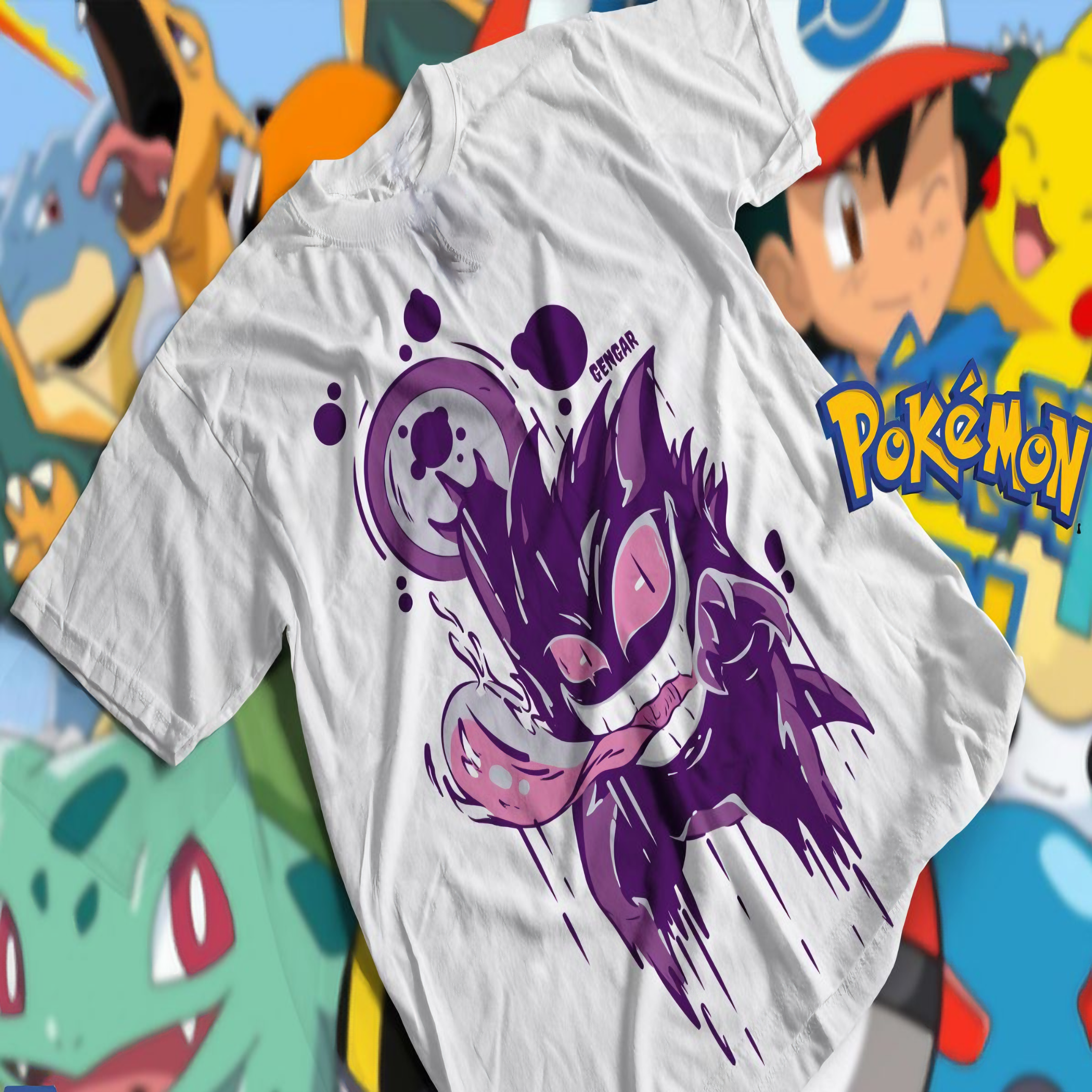 Nome do produto: T-shirt Premium Unissex Pokémon Gengar