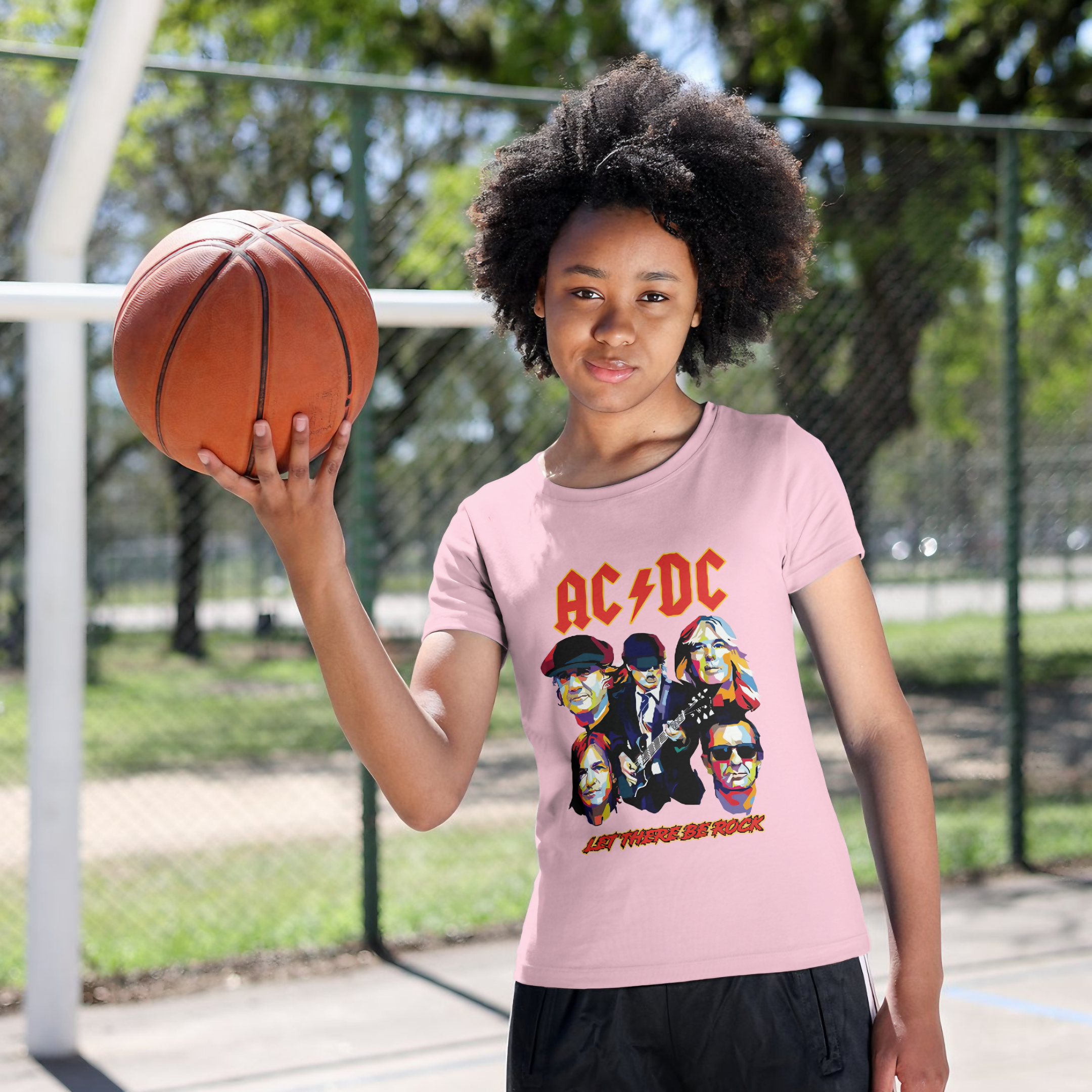 Nome do produto: T-shirt Feminino AC/DC Let There Be Rock