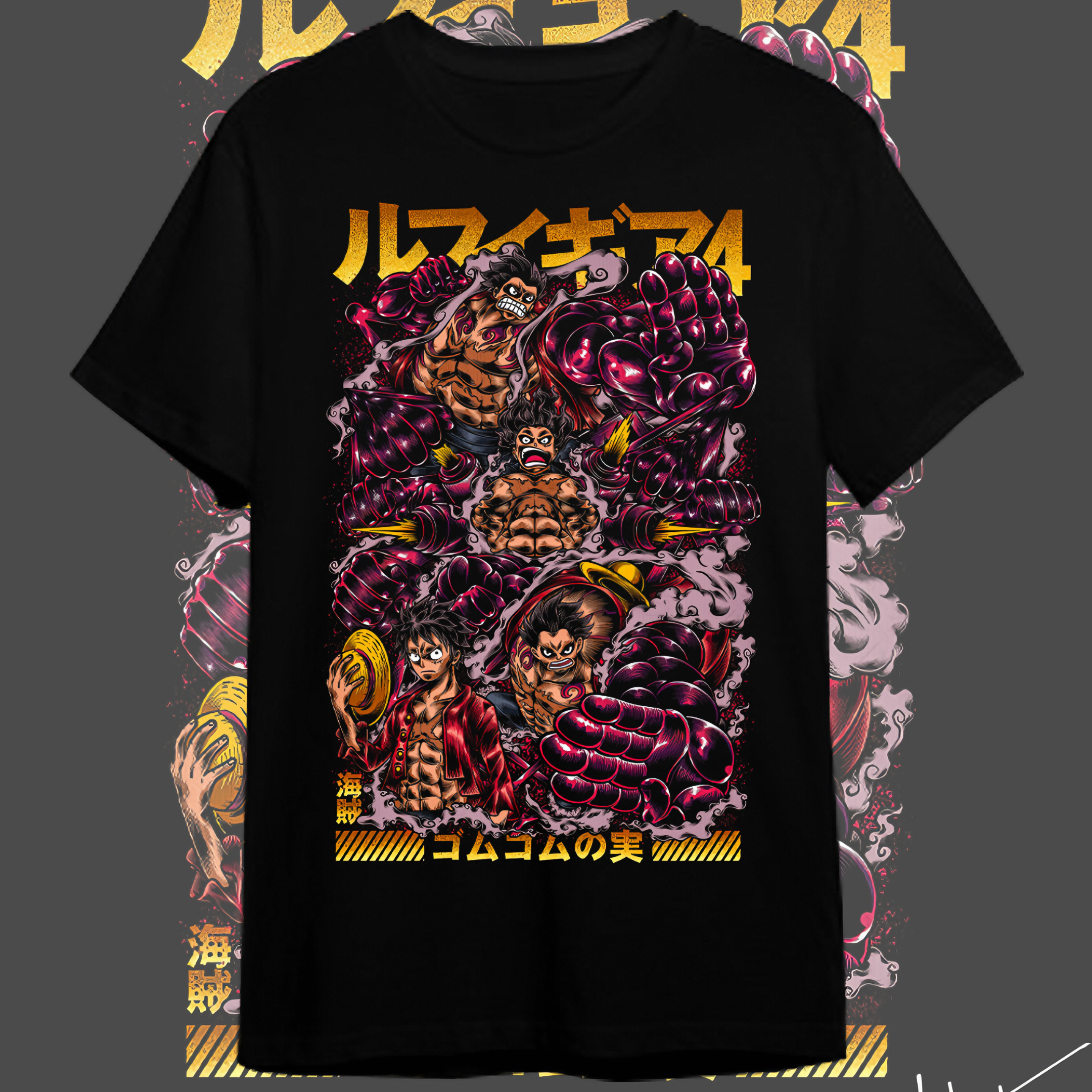 Nome do produto: T-shirt Premium One Piece Monkey D. Luffy II