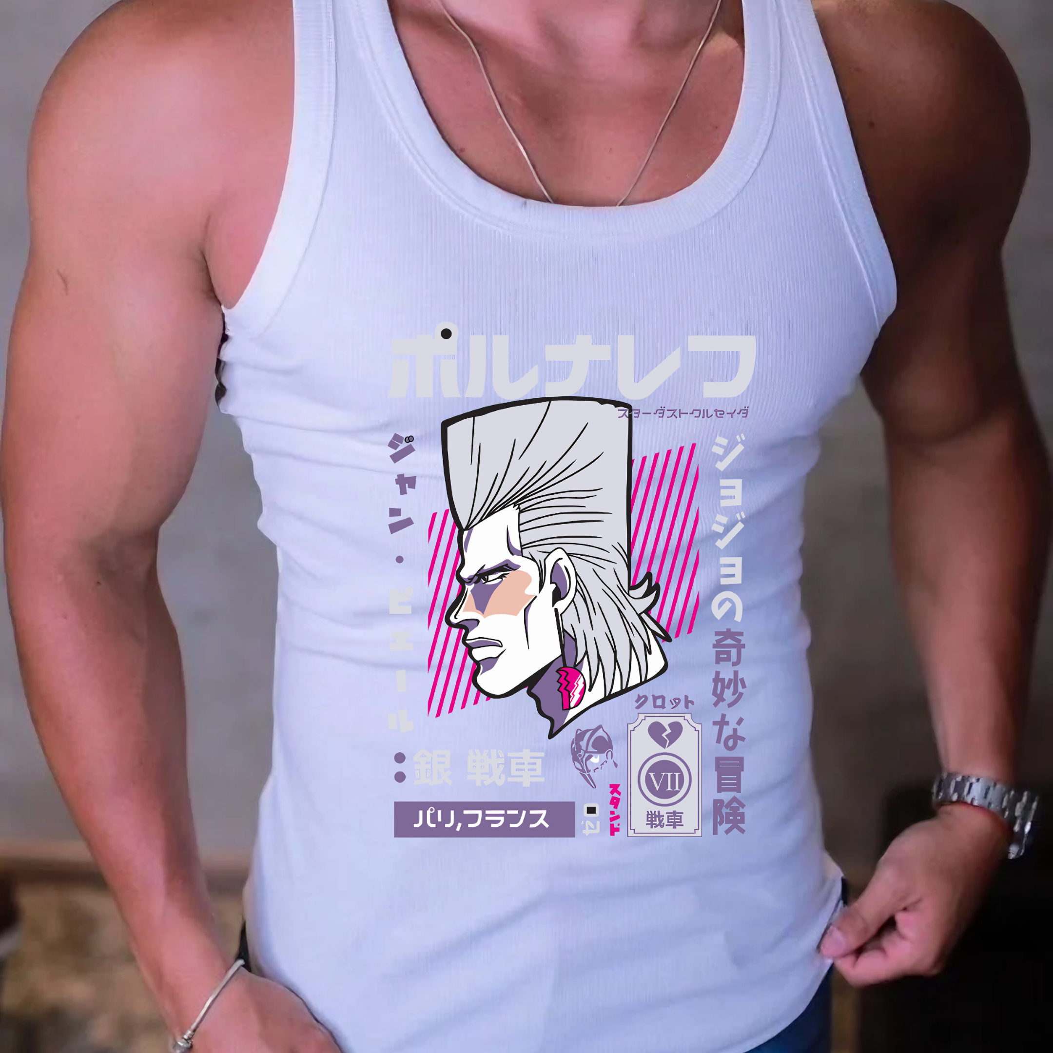 Nome do produto: Gym JoJo’s Bizarre Adventure Jean Pierre Polnareff