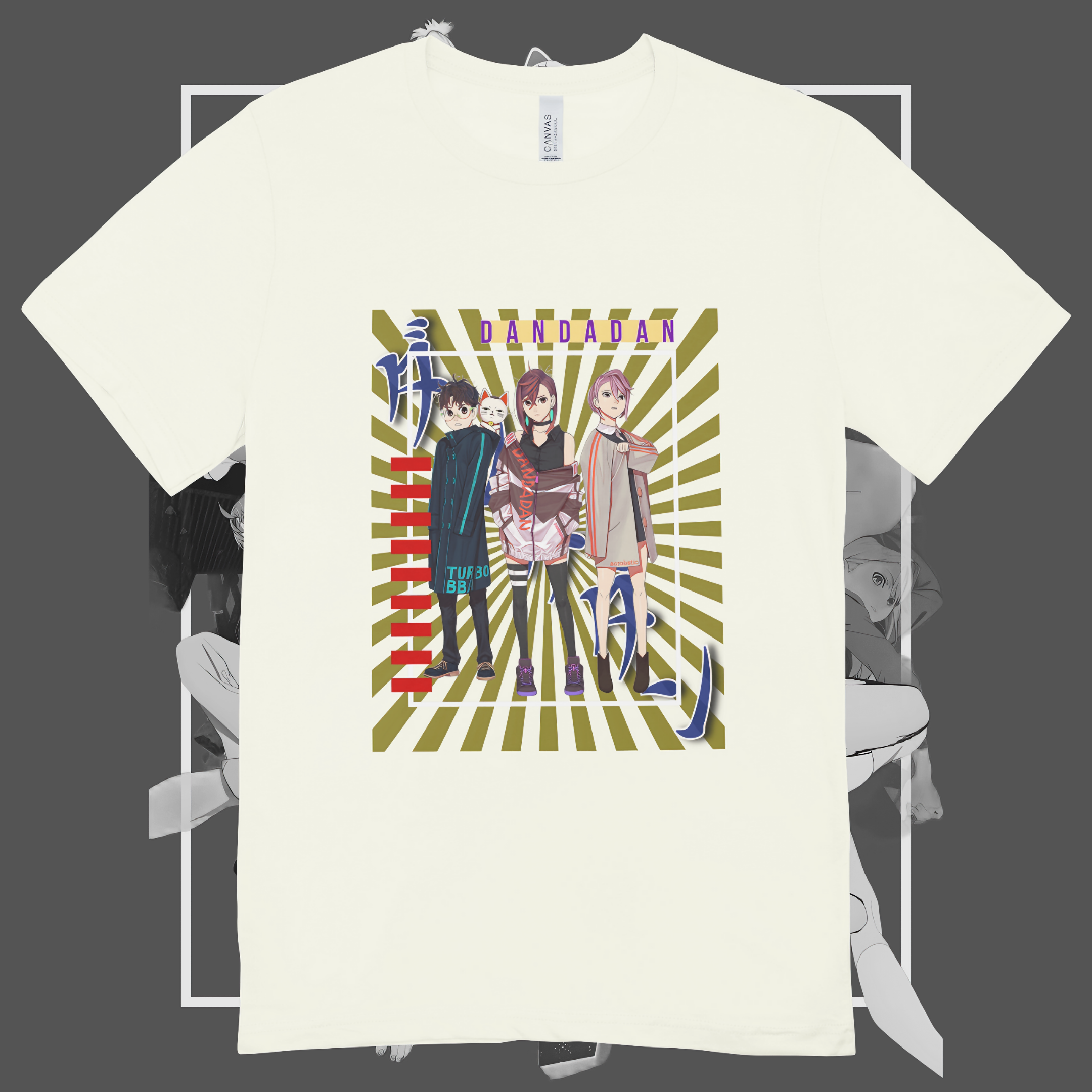 Nome do produto: T-shirt Premium Unissex Dandadan Ken-Momo-Aira