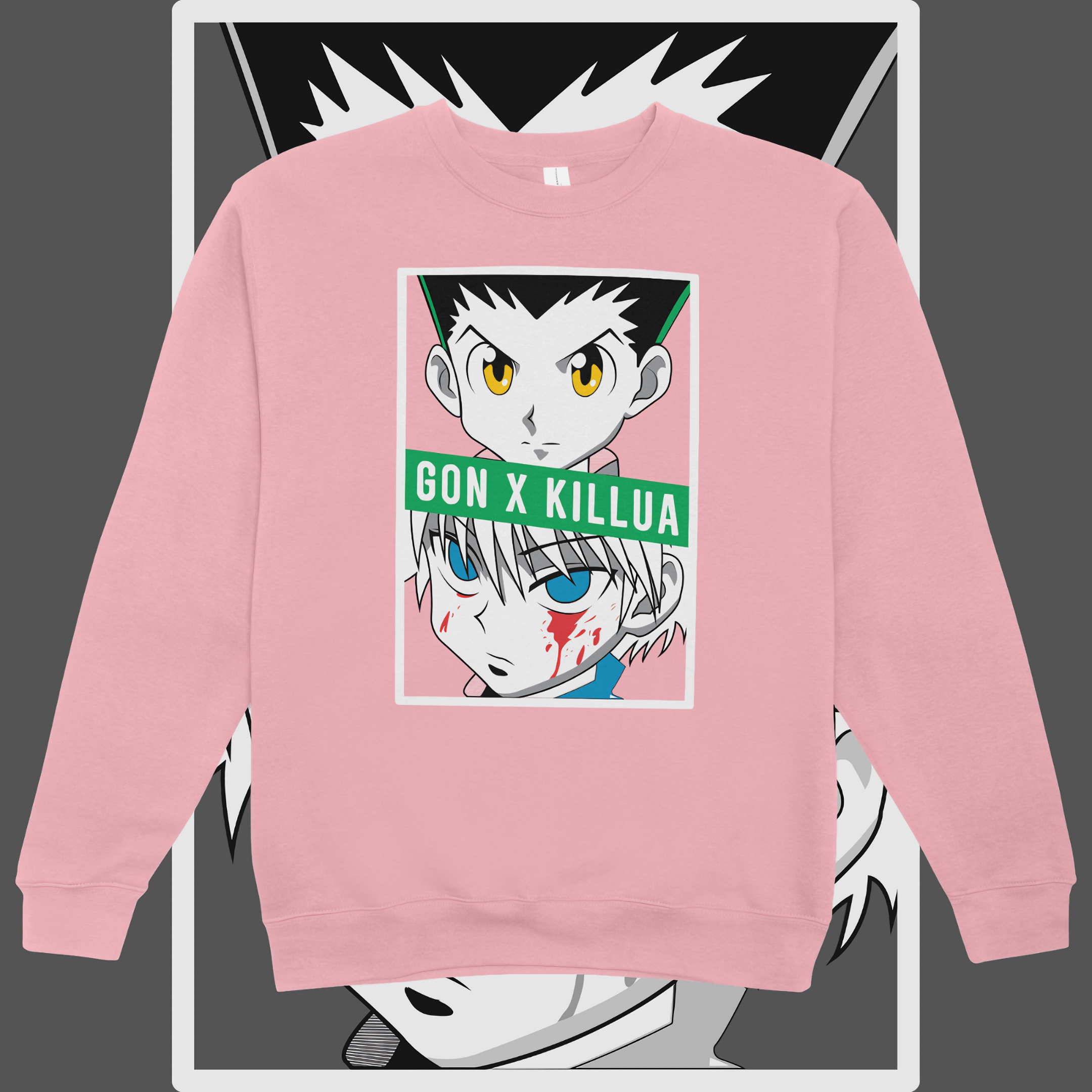 Nome do produto: Moletom Fechado HxH Gon x Killua