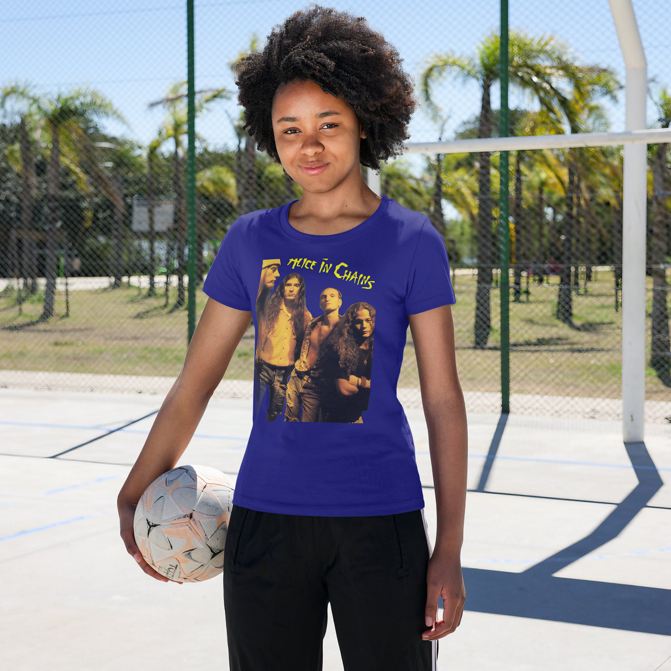 Nome do produto: T-shirt Feminino Alice in Chains Band