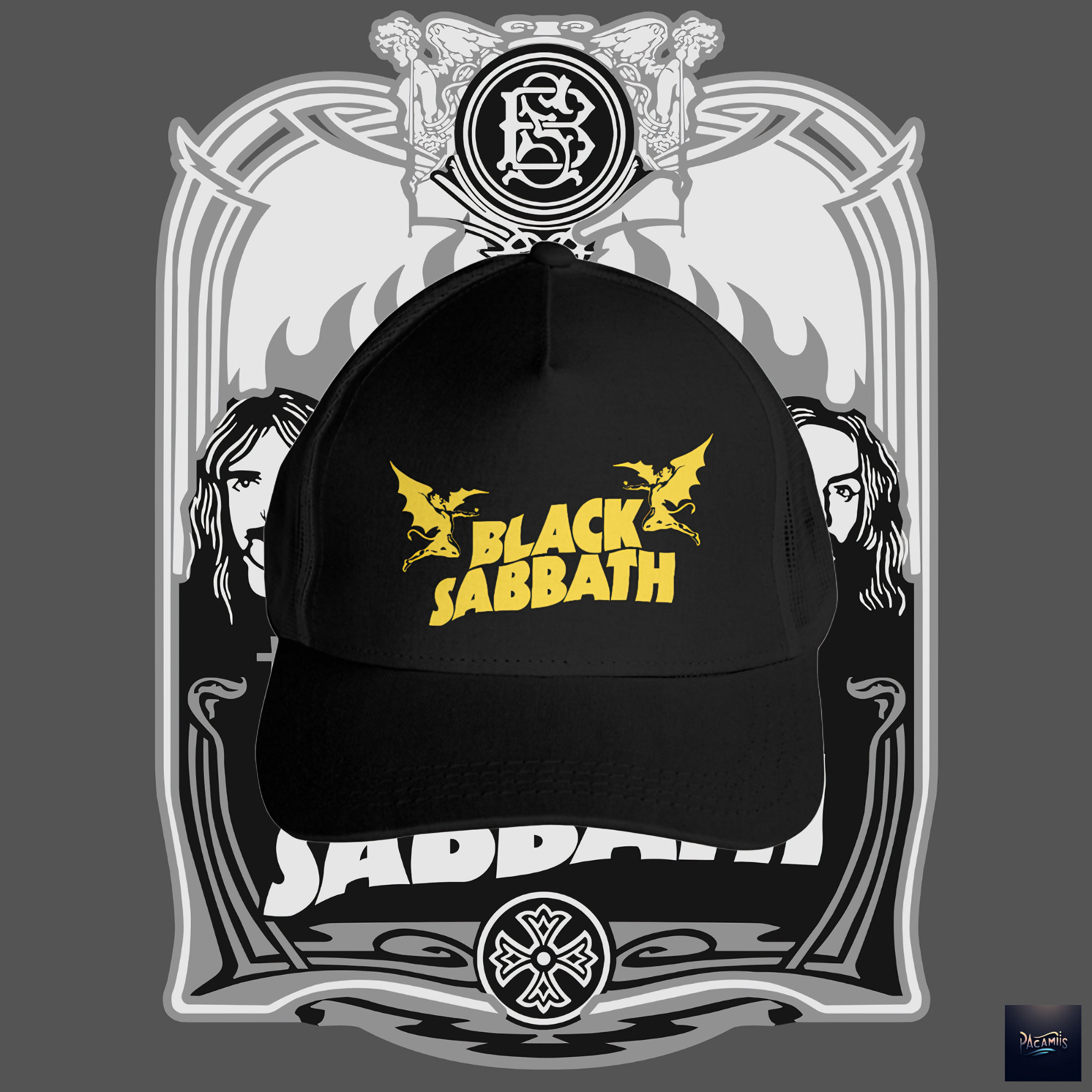 Nome do produto: Boné Americano Black Sabbath