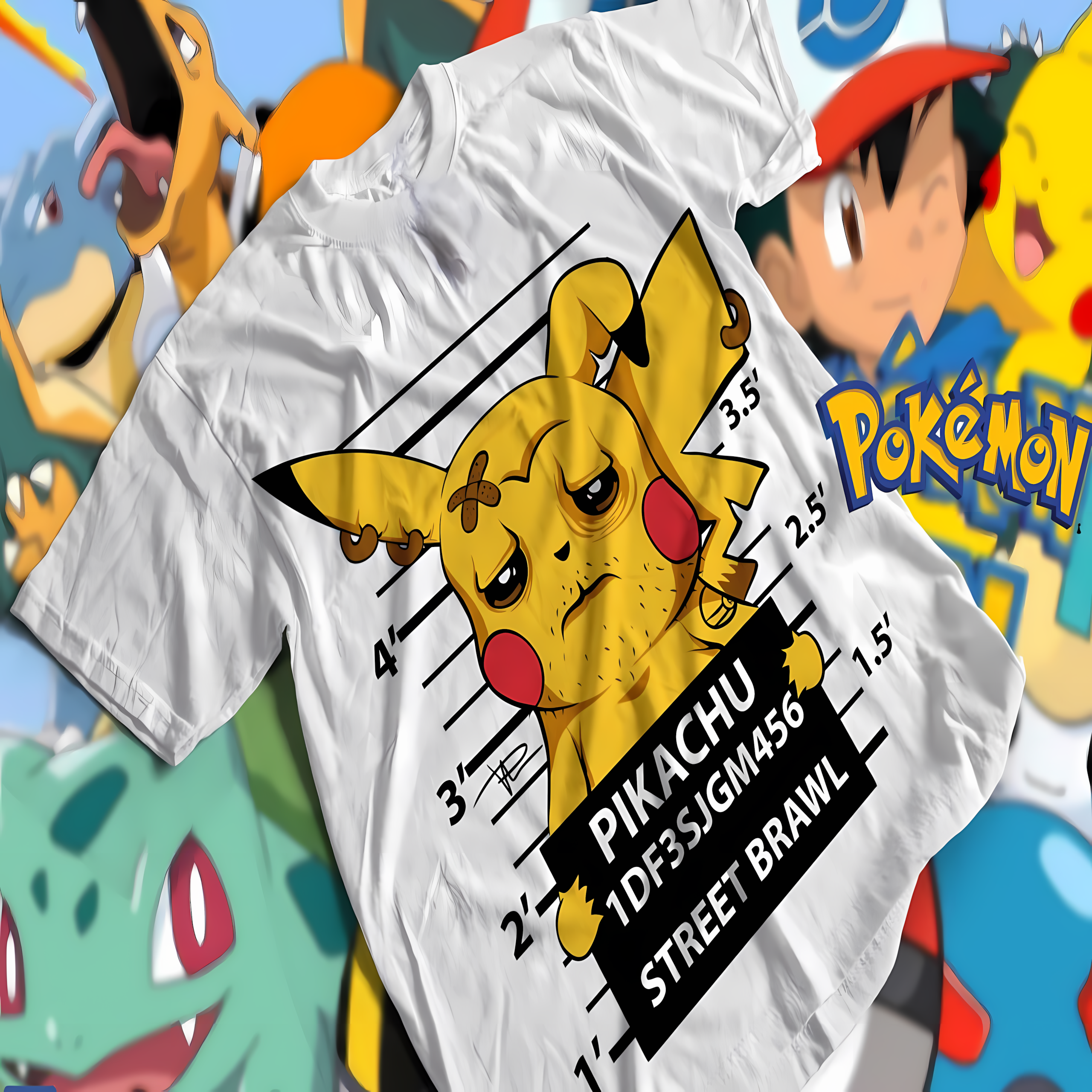 Nome do produto: T-shirt Premium Unissex Pokémon Pikachu